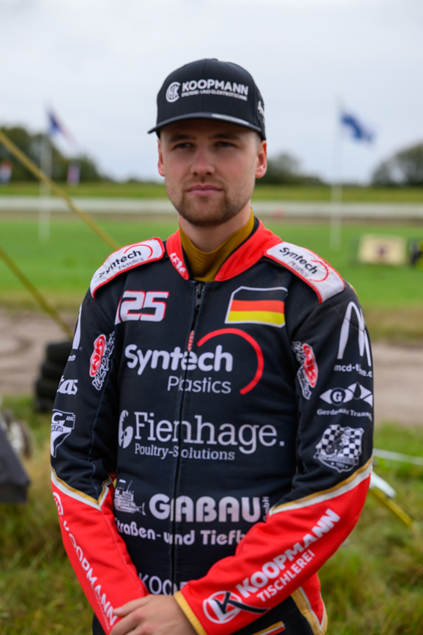 Lukas Fienhage (125) of Germany during the FIM Long Track World Championship Final 4, at the Speed Centre Roden, Netherlands on Sunday 21st September 2025. (Photo: Ian Charles | MI News)during the FIM Long Track World Championship Final 4, at the Speed Centre, Roden on Sunday 21st September 2025. (Photo: Ian Charles | MI News)