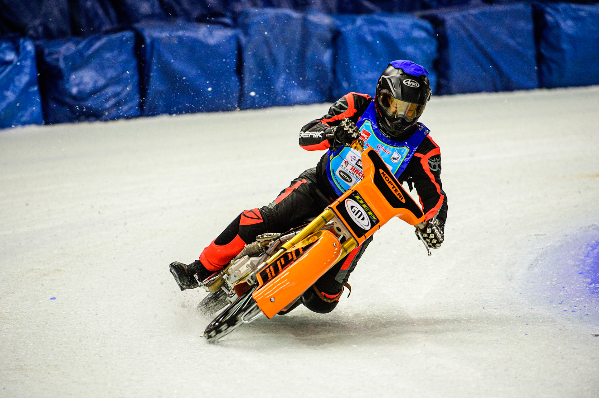 Jouni Seppänen in action during the Race of Legends at the Max-Aicher-Arena, Inzell on Friday 17th March 2023. (Photo: Ian Charles | MI News)