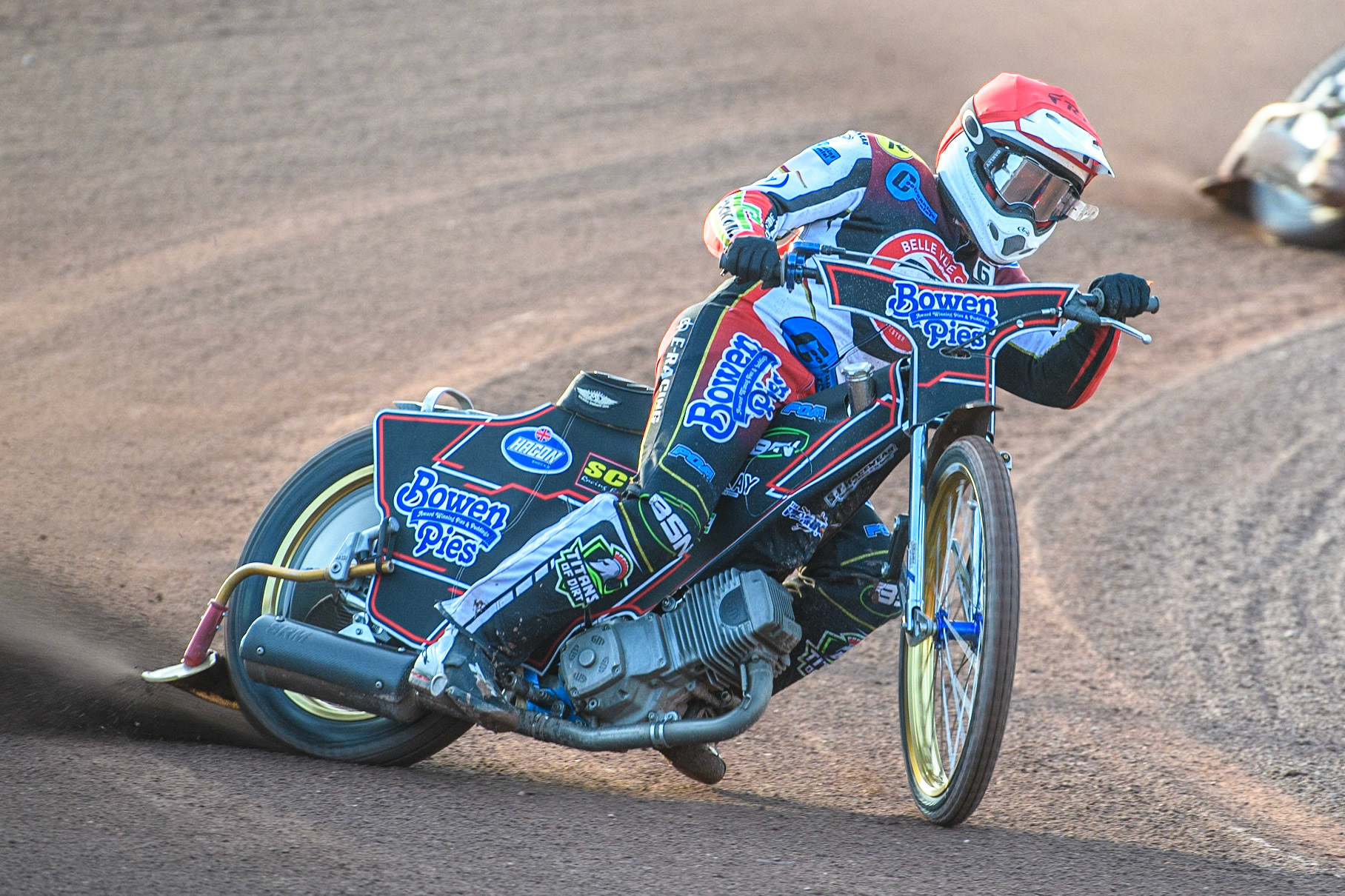 Paul Bowen in action  for Belle Vue Cool Running Colts during the National Development League match between Belle Vue Colts and Kent Royals at the National Speedway Stadium, Manchester on Friday 7th July 2023. (Photo: Ian Charles | MI News)