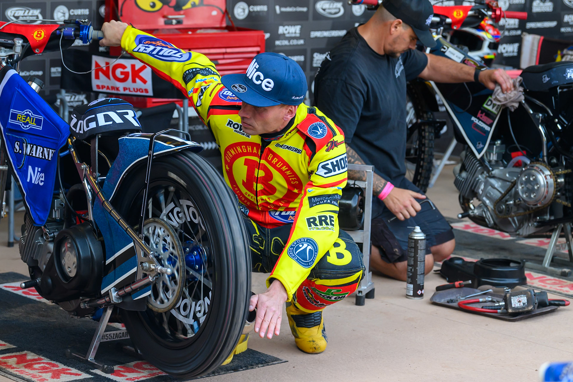 Birmingham Brummies' Matej Zagar during the Rowe Motor Oil Premiership match between Birmingham Brummies and Belle Vue Aces at Perry Bar Stadium, Birmingham on Monday 2nd June 2025. (Photo: Ian Charles | MI News)