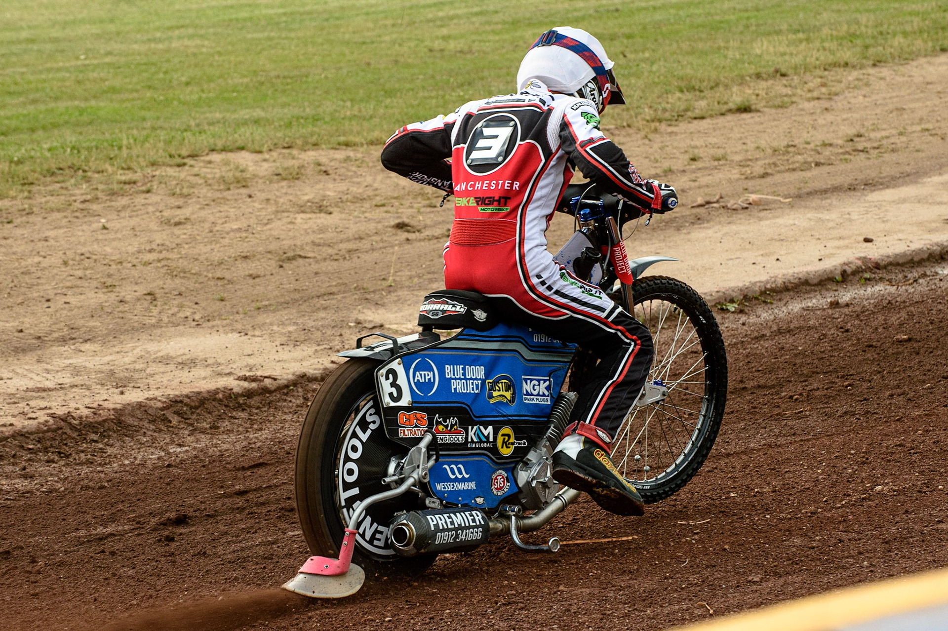 SHEFFIELD, UK. JULY 1ST     Steve Worrall  does a practice start during the SGB Premiership match between Sheffield Tigers and Belle Vue Aces at Owlerton Stadium, Sheffield on Thursday 1st July 2021. (Credit: Ian Charles | MI News)