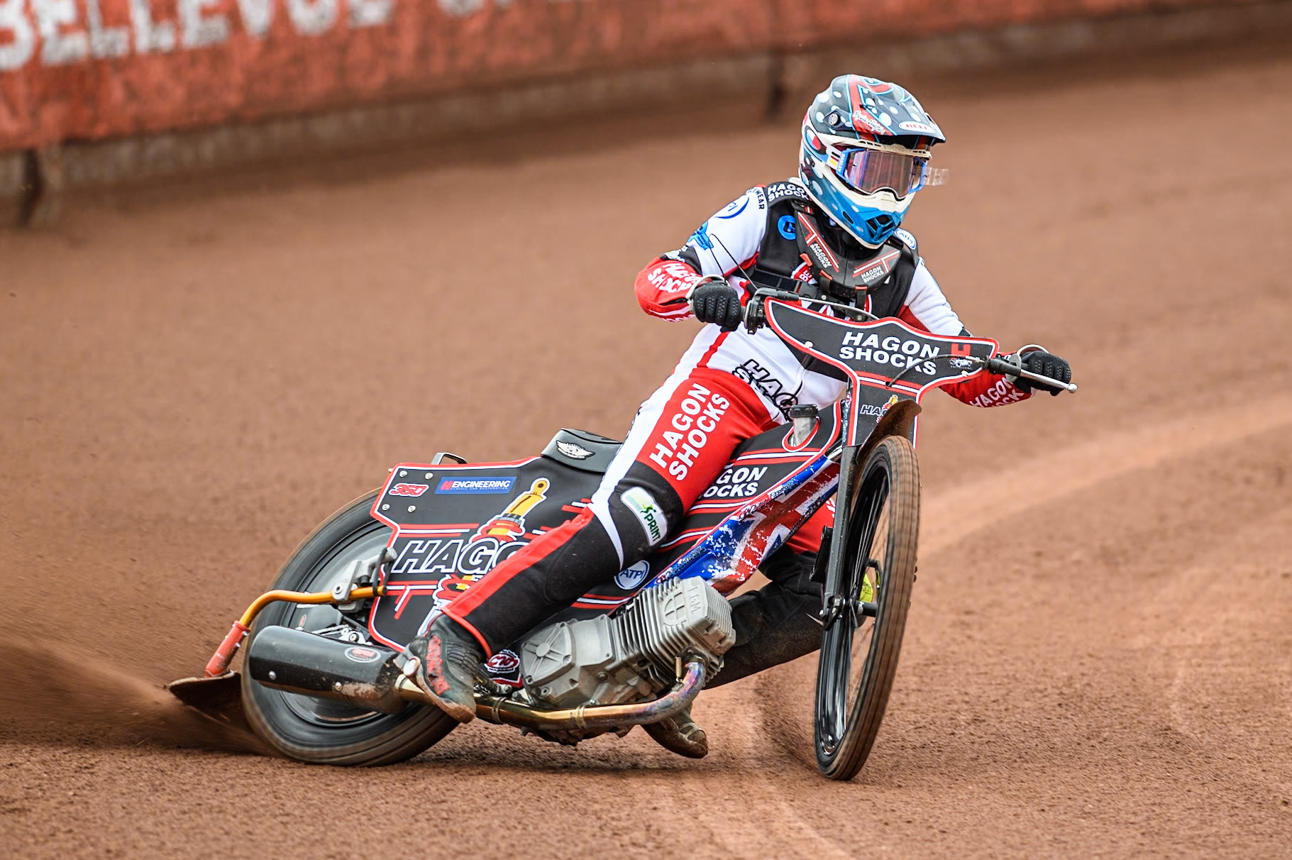 Belle Vue Colts' rider Sam Hagon in action during the Belle Vue Aces Media Day at the National Speedway Stadium, Manchester on Monday 11th March 2024. (Photo: Ian Charles | MI News)