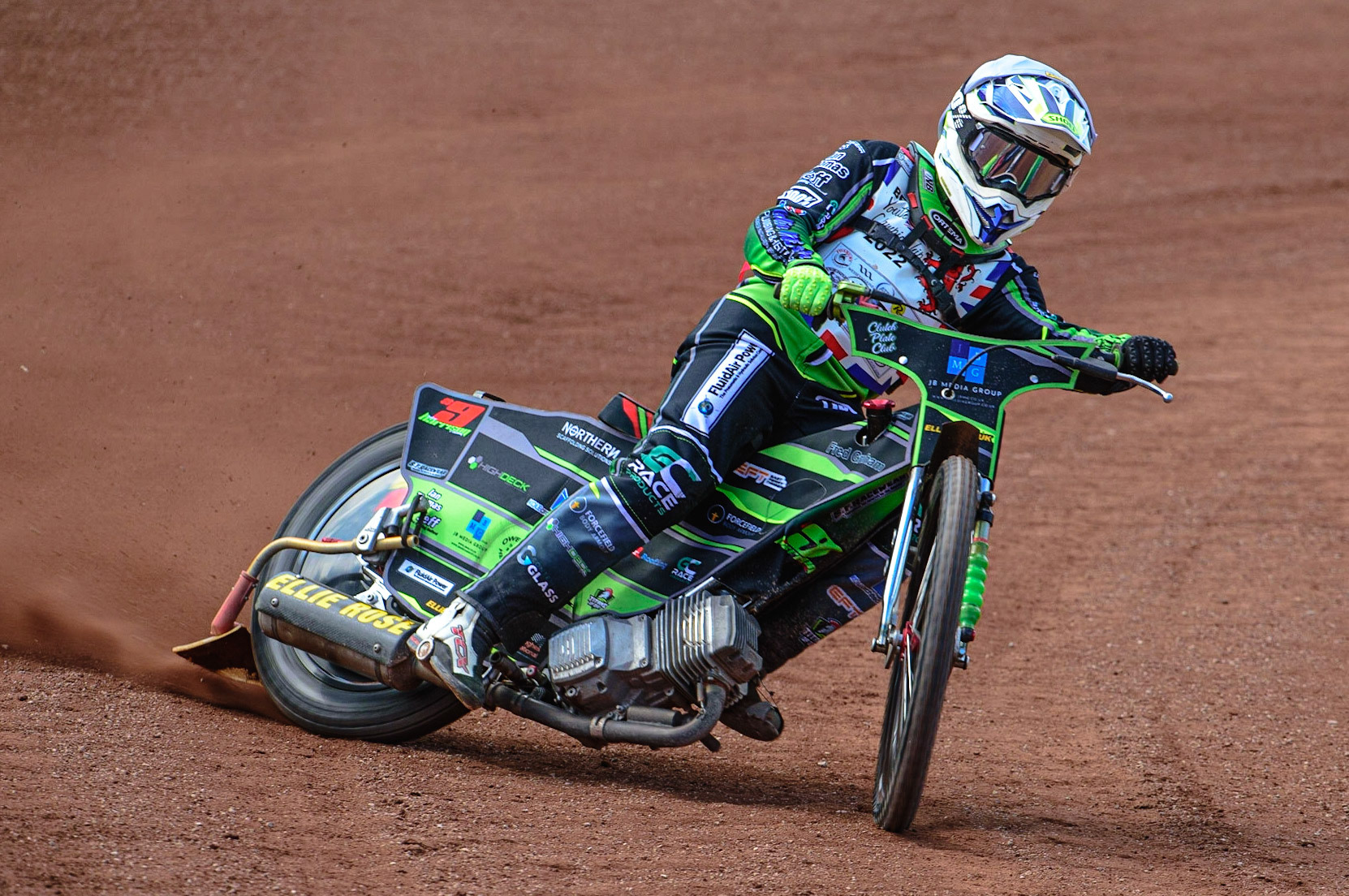 MANCHESTER, UK. JUN 3RD Luke Harrison (9) in action   during the British Youth Speedway Championship (Round 4)  at the National Speedway Stadium, Manchester on Friday 3rd June 2022. (Credit: Ian Charles | MI News)