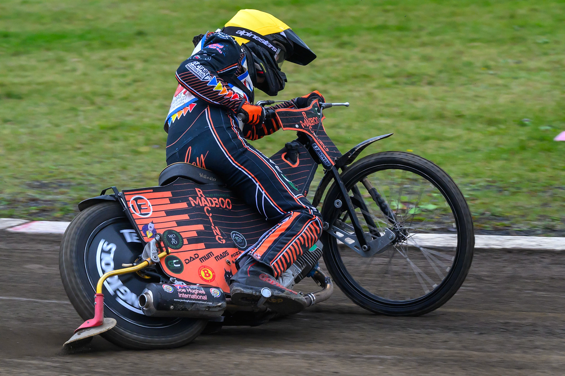 Bailey Fellows in action during the Derbyshire Open at Hi-Edge Speedway, Buxton on Sunday 27th September 2026. (Photo: Ian Charles | MI News)