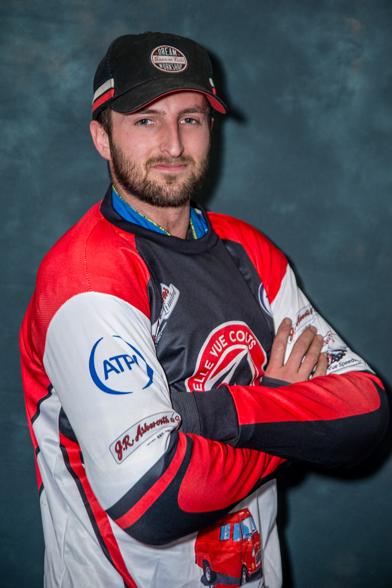 Belle Vue Colts' Jack Kingston  during the WSRA National Development League match between Belle Vue Colts and Leicester Lion Cubs at the National Speedway Stadium, Manchester on Friday 18th April 2025. (Photo: Ian Charles | MI News)