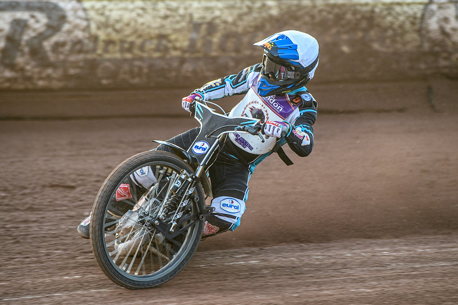 Vadim Tarasenko in action for Peterborough Crendon Panthers during the Sports Insure Premiership match between Belle Vue Aces and Peterborough at the National Speedway Stadium, Manchester on Monday 19th June 2023. (Photo: Ian Charles | MI News)