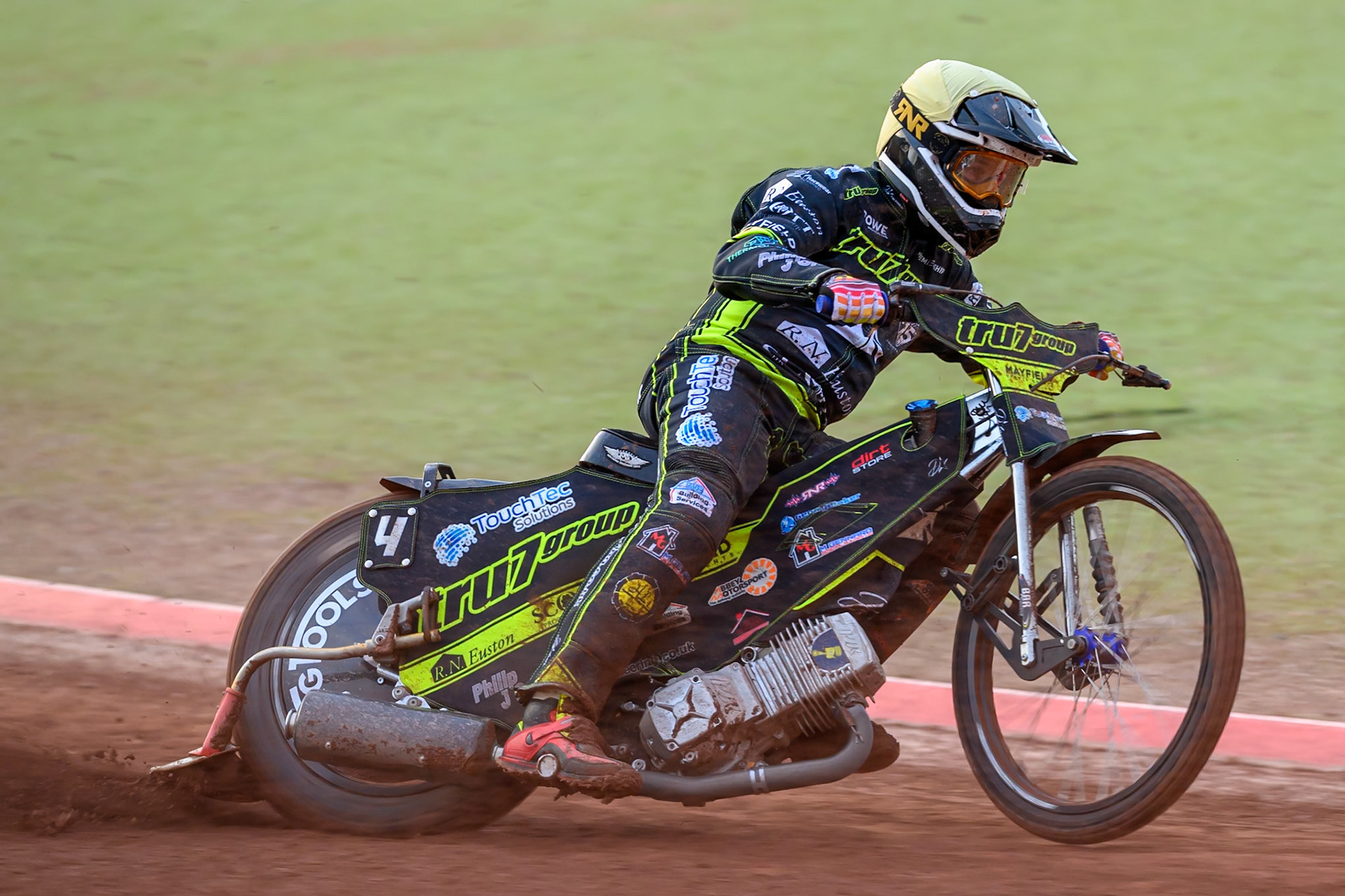 Scott Nicholls of Ipswich Witches  in action during the Rowe Motor Oil Premiership match between Belle Vue Aces and Ipswich Witches at the National Speedway Stadium, Manchester on Monday 20th April 2026. (Photo: Ian Charles | MI News)