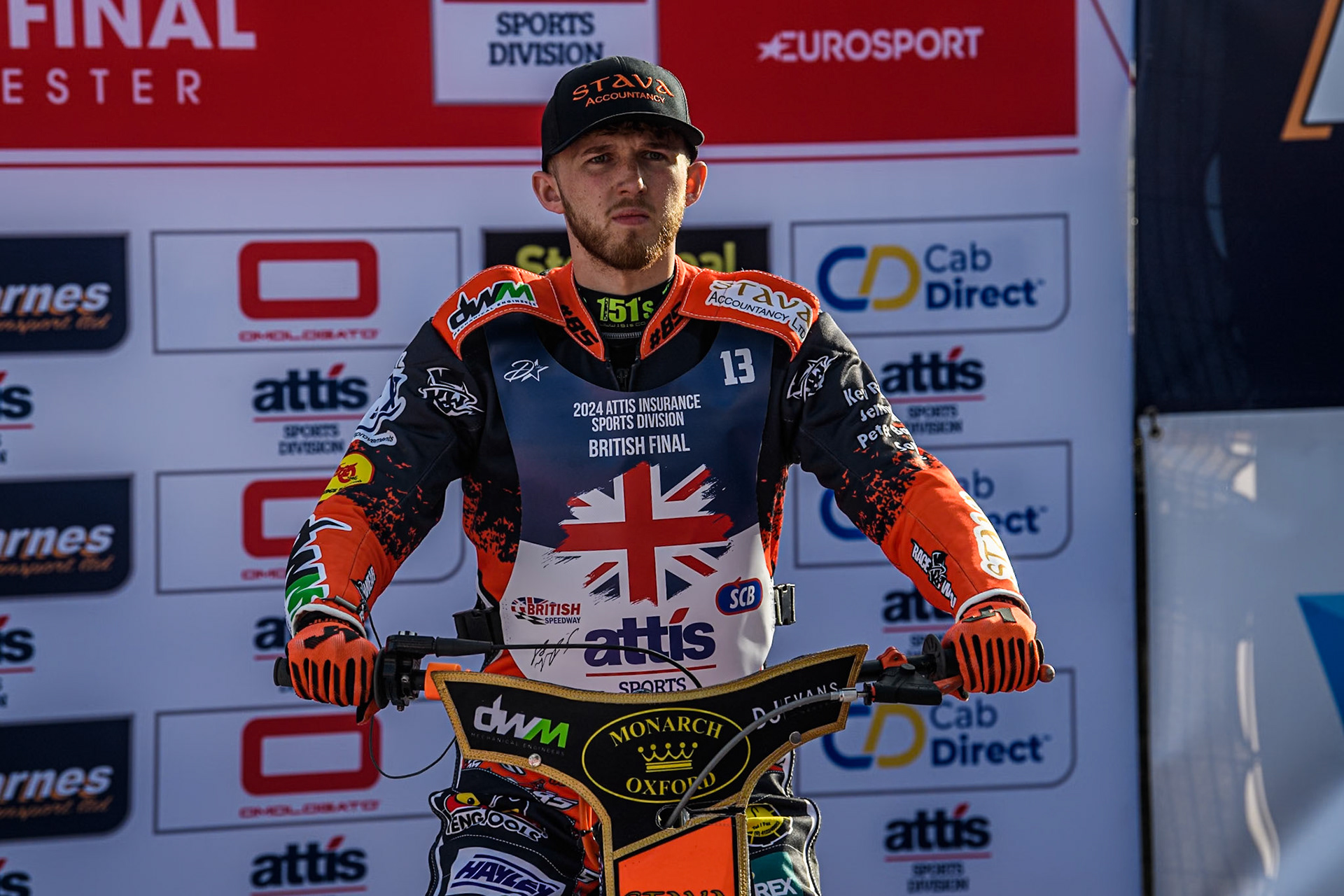 Jordan Jenkins during the Attis Insurance Sports Division British Speedway Championship Final at the National Speedway Stadium, Manchester on Saturday 8th June 2024. (Photo: Ian Charles | MI News)
