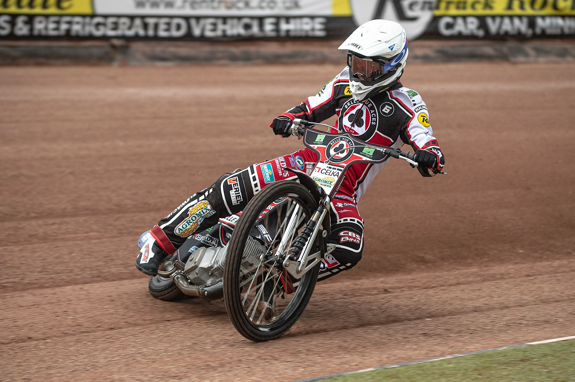 MANCHESTER, ENGLAND  - March 12  Jaimon Lidsey of Belle Vue Aces in action  during The Belle Vue Speedway Media Day, at The National Speedway Stadium, Manchester, on Thursday 12 March 2020. (Credit: Ian Charles | MI News)