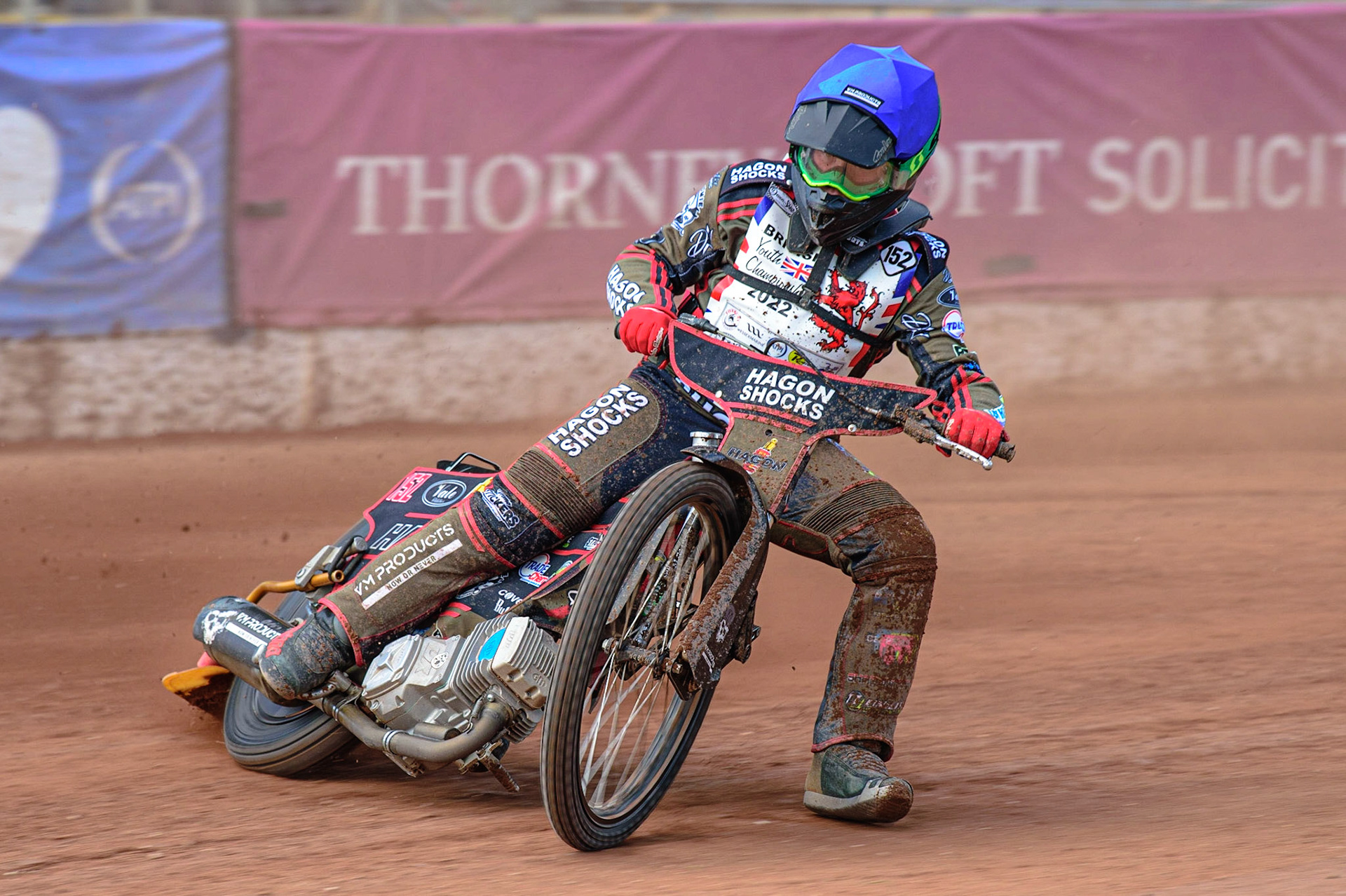 MANCHESTER, UK. JUN 3RD Ashton Vale (152) in action  during the British Youth Speedway Championship (Round 4)  at the National Speedway Stadium, Manchester on Friday 3rd June 2022. (Credit: Ian Charles | MI News)