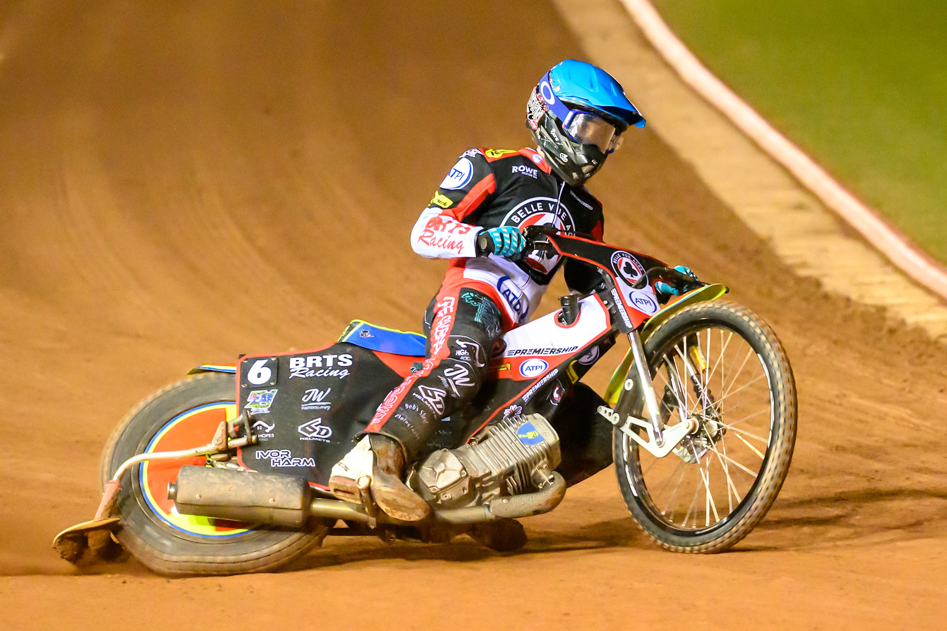 Tate Zischke of Belle Vue Aces   in action during the Knockout Cup, Northern Section match between Belle Vue Aces and Sheffield Tigers at the National Speedway Stadium, Manchester on Monday 30th March 2026. (Photo: Ian Charles | MI News)