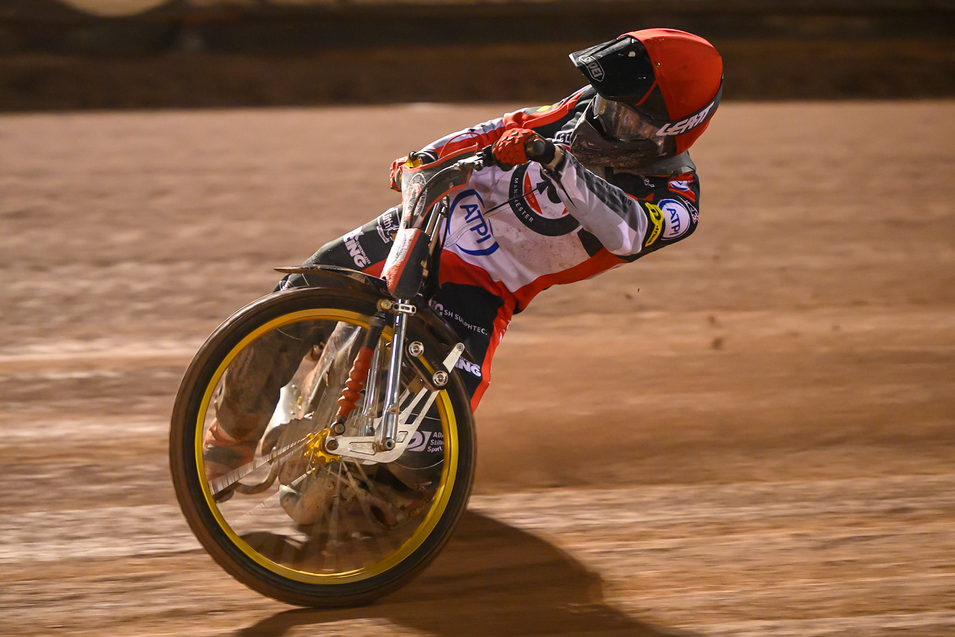 Norick Blodorn of Belle Vue Aces in action during the Rowe Motor Oil Premiership Grand Final 2nd Leg between Belle Vue Aces and Sheffield Tigers at the National Speedway Stadium, Manchester on Friday 16th October 2026. (Photo: Ian Charles | MI News)