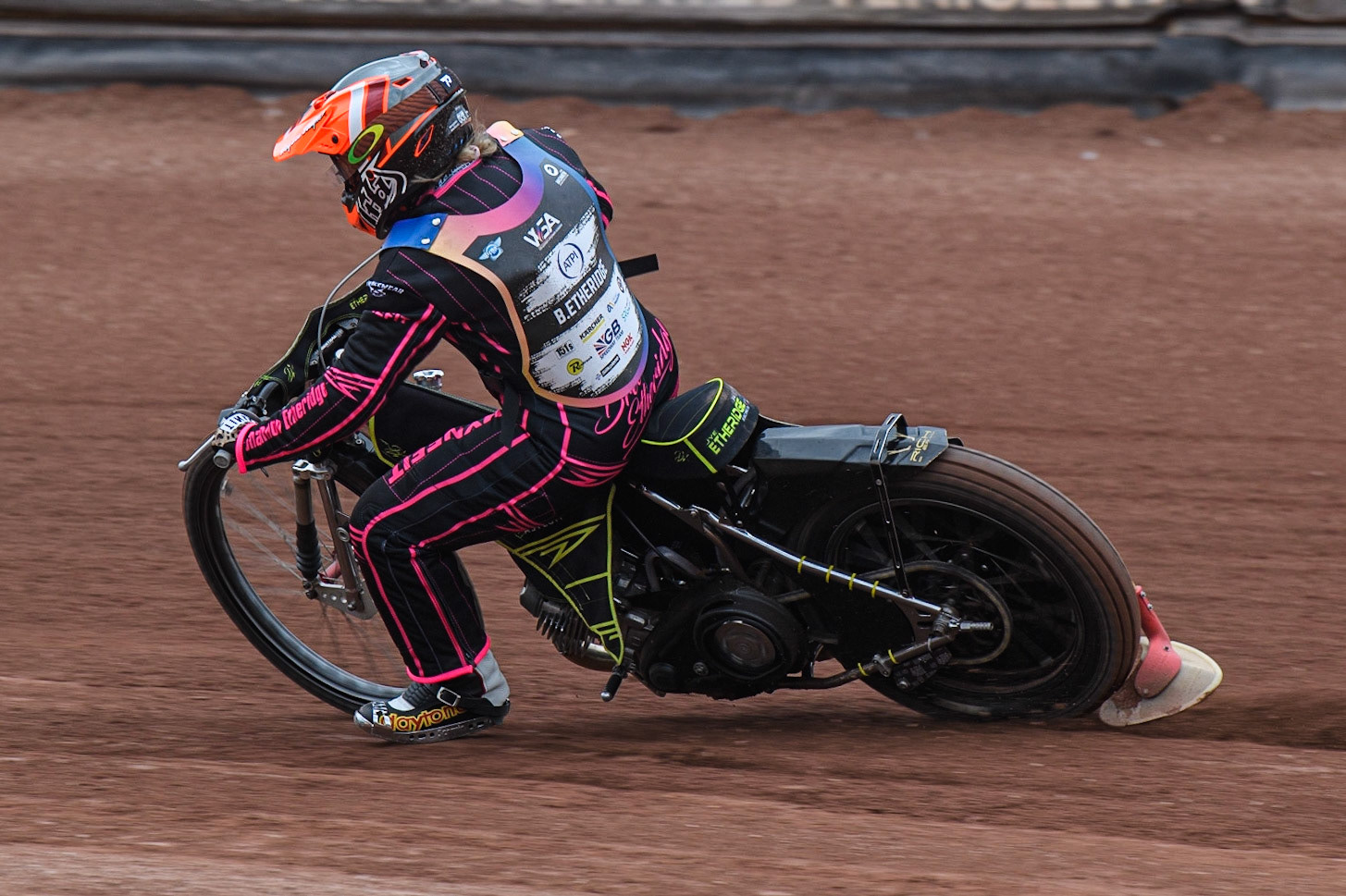 Bree Etheridge on track during the FIM Women's  Speedway Academy at the National Speedway Stadium, Manchester on Friday 4th August 2023. (Photo: Ian Charles | MI News)