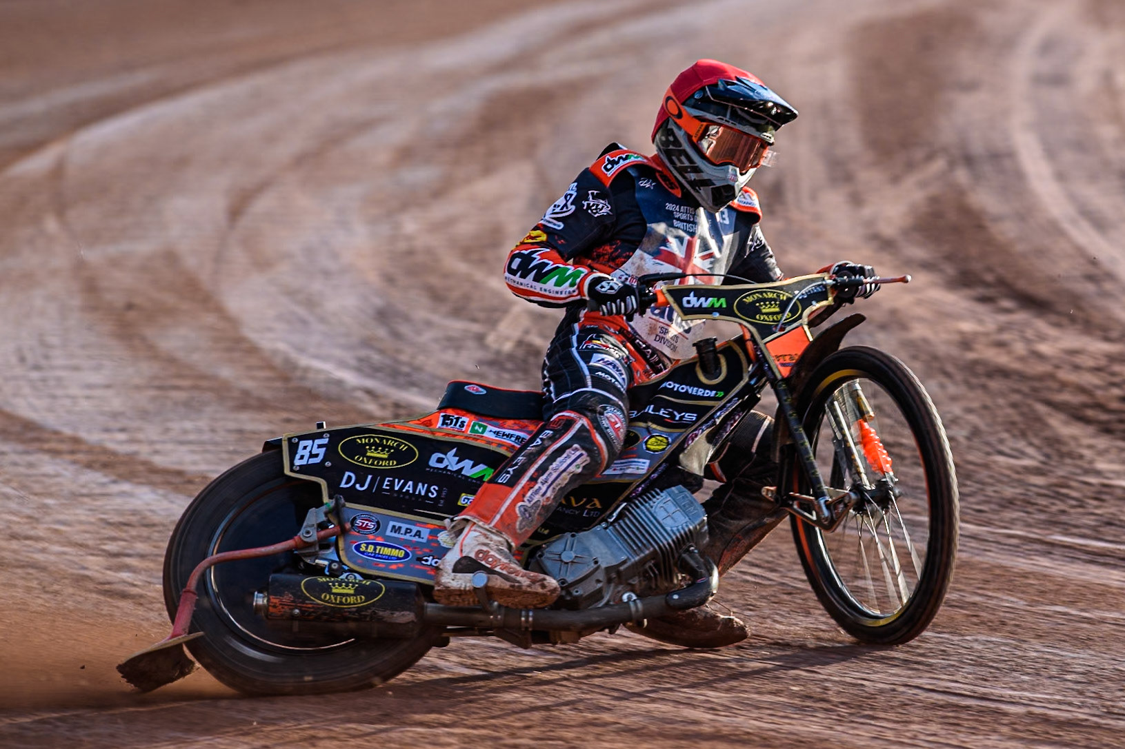Jordan Jenkins in action during the Attis Insurance Sports Division British Speedway Championship Final at the National Speedway Stadium, Manchester on Saturday 8th June 2024. (Photo: Ian Charles | MI News)