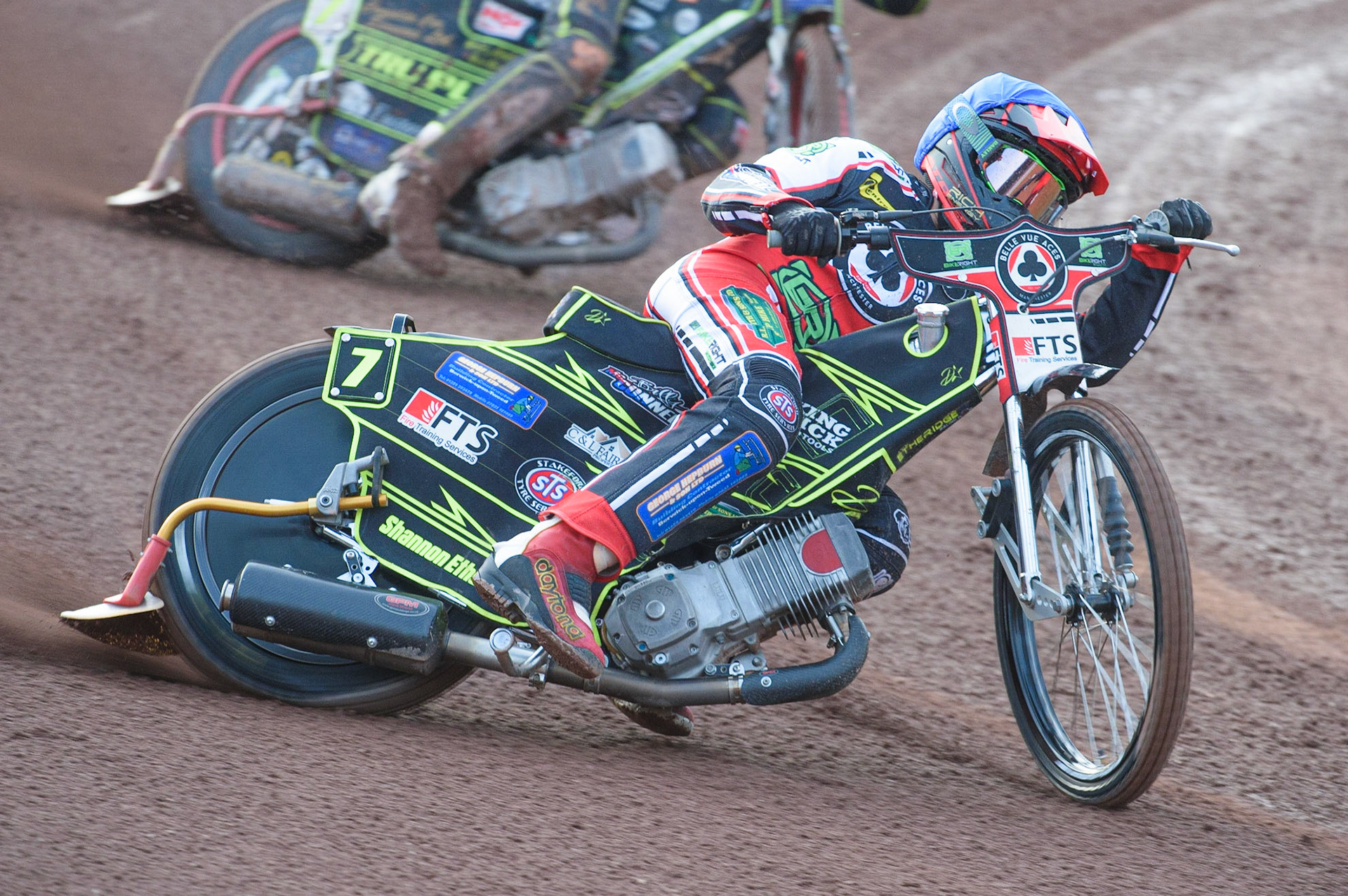 MANCHESTER, UK. JUNE 7TH   Belle Vue Bikeright Aces  Jye Etheridge  in action  during the SGB Premiership match between Belle Vue Aces and Ipswich Witches at the National Speedway Stadium, Manchester on Monday 7th June 2021. (Credit: Ian Charles | MI News)