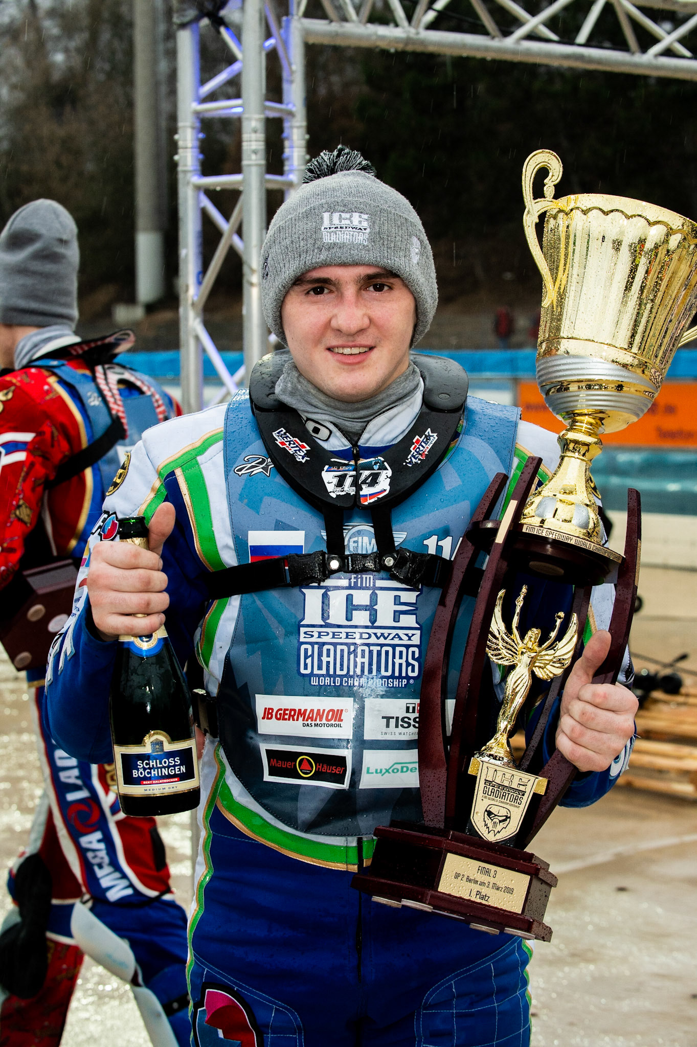 Photo: Ian Charles

Dinar Valeev - Sunday's winner 

FIM Ice Speedway Gladiators World Championship, Final 3.2, Horst-Dohm Eisstadion, Berlin, Germany Sunday  3  March  2019