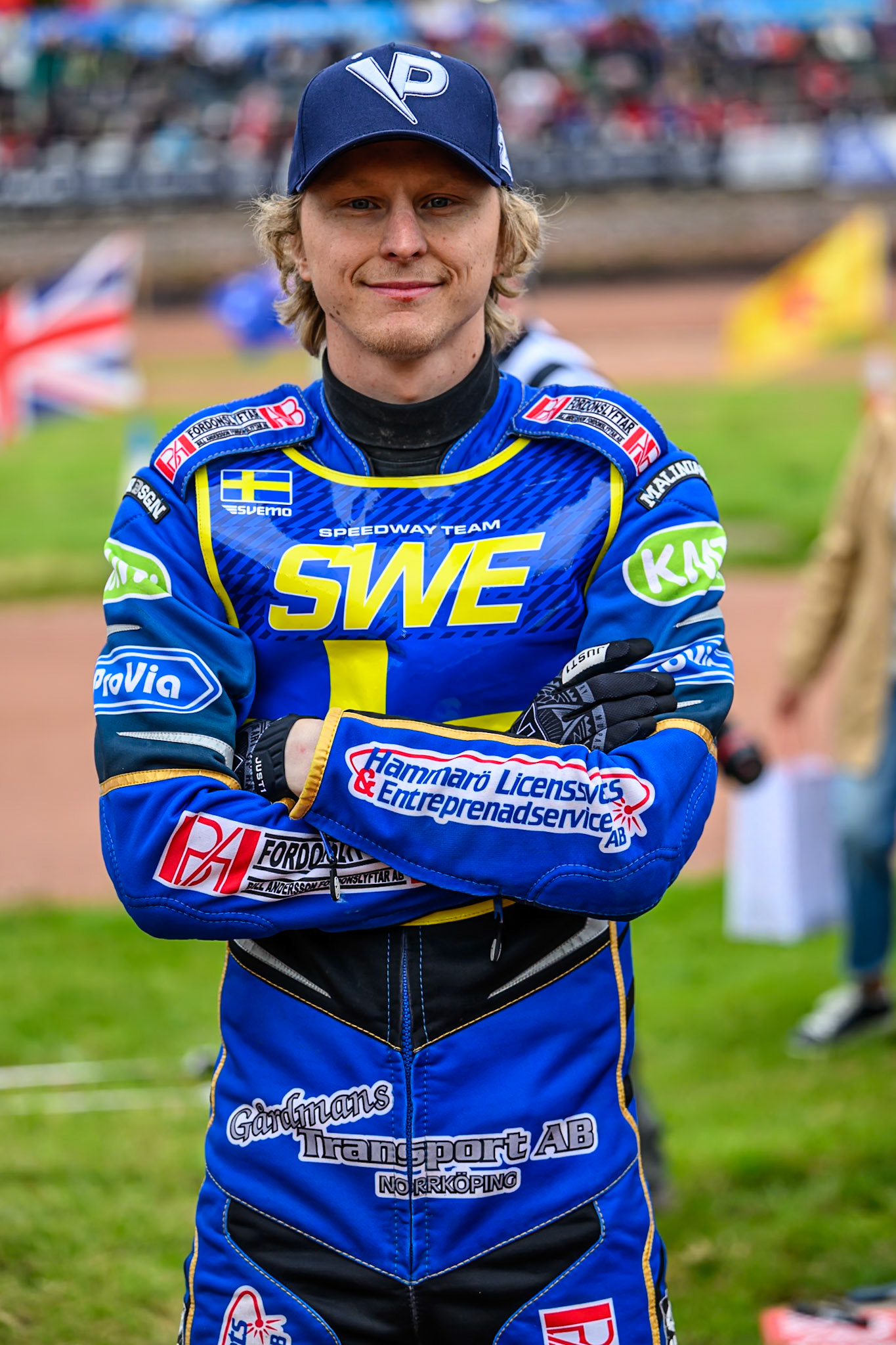 Victor Palovaara of Sweden during the Speedway GP Qualifying Round 3 at Allied Ashfield Stadium, Glasgow on Saturday 30th May 2026. (Photo: Ian Charles | MI News)
