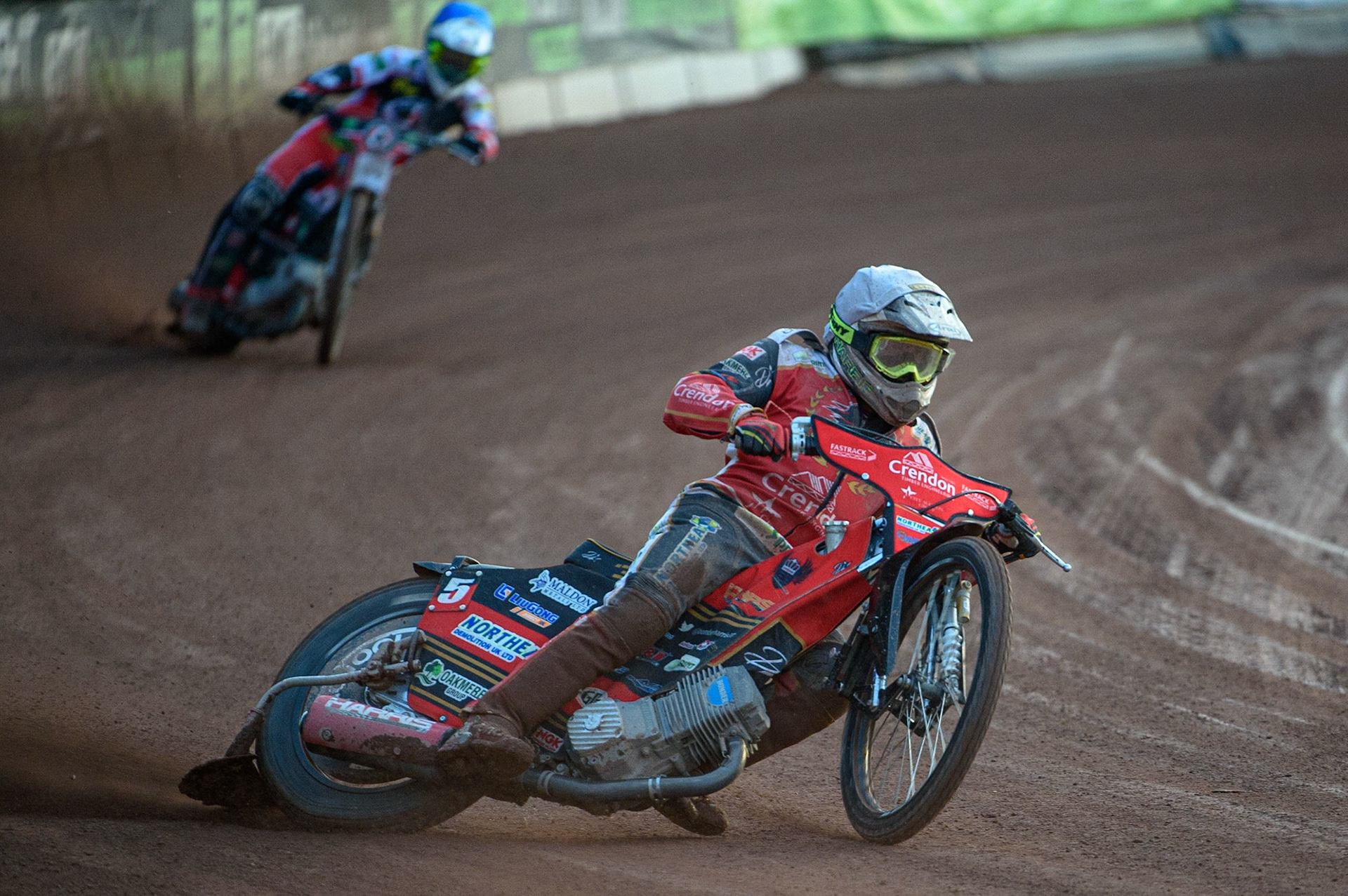 MANCHESTER, UK. AUG 9TH  Chris Harris  in action  for Peterborough Crendon Panthers  during the SGB Premiership match between Belle Vue Aces and Peterborough at the National Speedway Stadium, Manchester on Monday 9th August 2021. (Credit: Ian Charles | MI News)