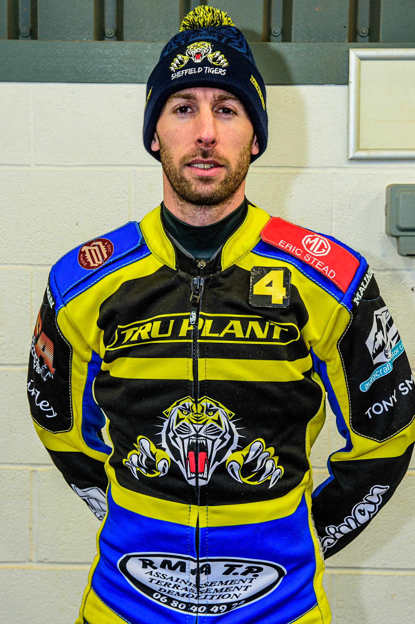 David Bellego  - Sheffield ‘TruPlant’ Tigers  during the SGB Premiership match between Belle Vue Aces and Sheffield Tigers at the National Speedway Stadium, Manchester on Monday 27th March 2023. (Photo: Ian Charles | MI News)