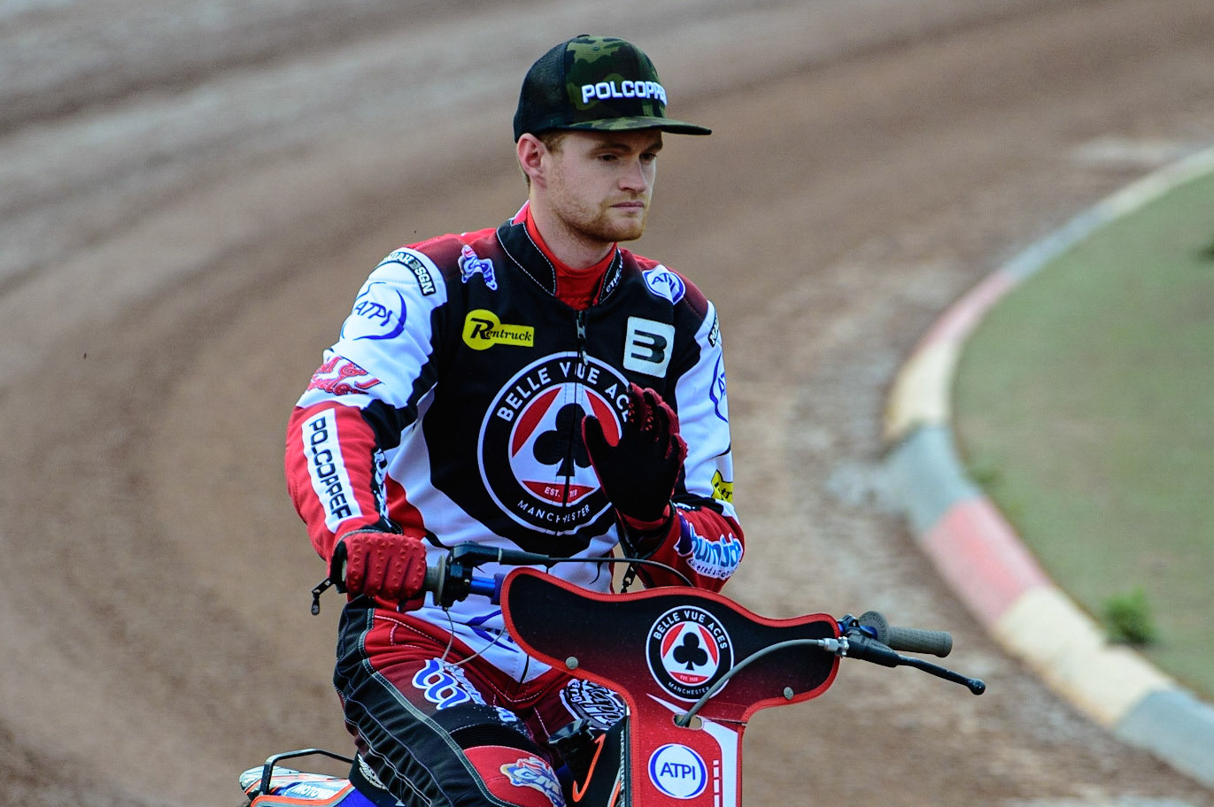 MANCHESTER UK Brady Kurtz - Belle Vue ATPI Aces   during the SGB Premiership match between Belle Vue Aces and King's Lynn Stars at the National Speedway Stadium, Manchester on Monday 11th July 2022. (Credit: Ian Charles | MI News)