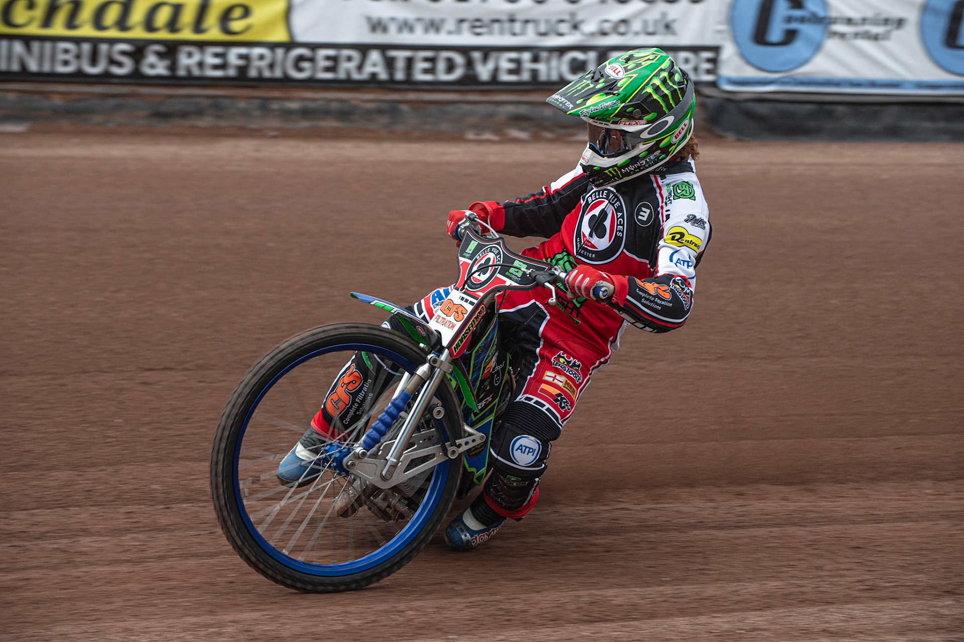 MANCHESTER, ENGLAND  - March 12  Dan Bewley of Belle Vue Aces in action   during The Belle Vue Speedway Media Day, at The National Speedway Stadium, Manchester, on Thursday 12 March 2020. (Credit: Ian Charles | MI News)