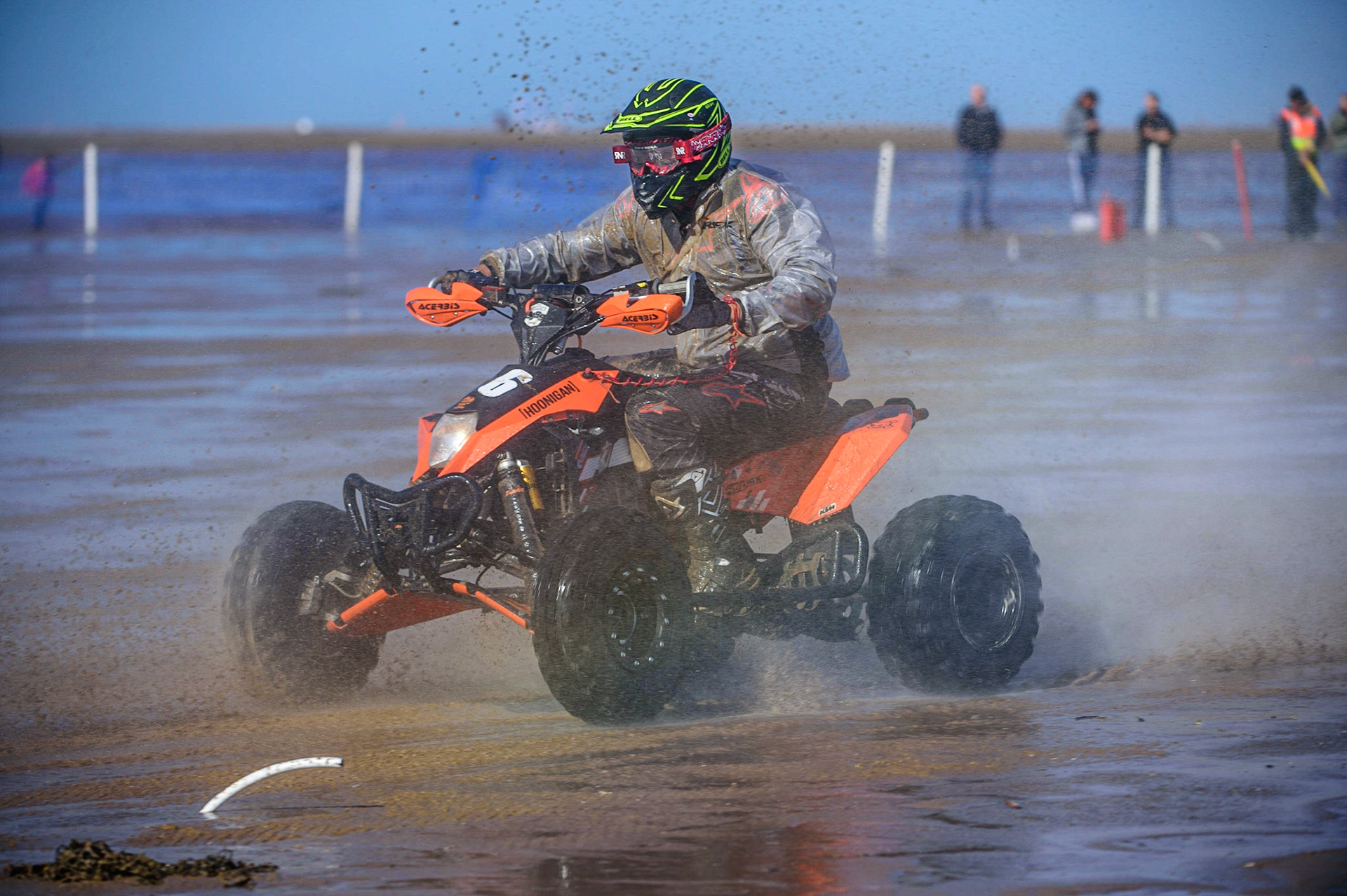 Paul Bell (76) during the Fylde ACU British Sand Racing Masters Championship on  Sunday 2nd October 2022. (Credit: Ian Charles | MI News)
