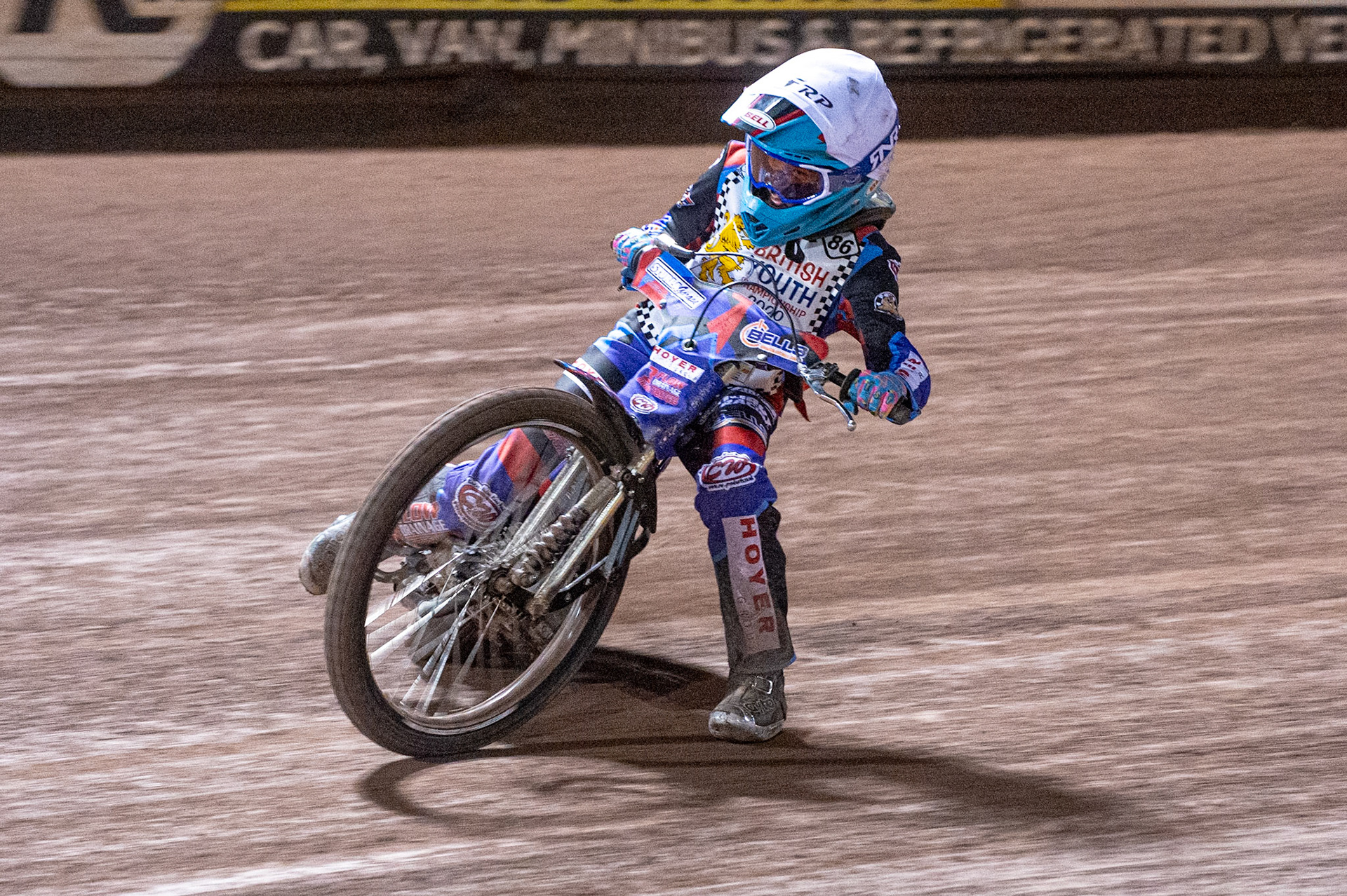 Photo: Ian CharlesSonny Springer in action  (125cc A Class)British Youth Speedway Championship (Round 5), National Speedway Stadium, Manchester Saturday  10  October  2020