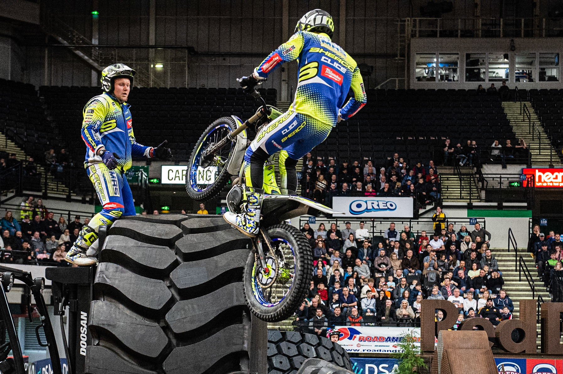 SHEFFIELD, ENGLAND  - DECEMBER 28TH   Jack Peace, UK (Sherco) on Section 5 during the 25th Anniversary Sheffield Indoor Trial at the FlyDSA Arena, Sheffield on Saturday 28th December 2019. (Credit: Ian Charles | MI News)