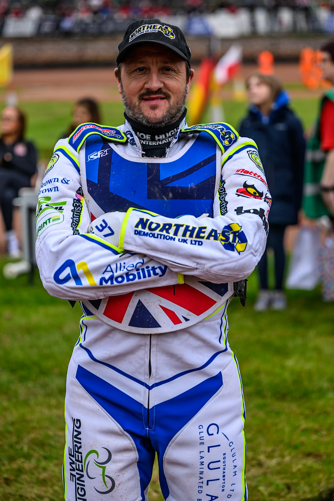 Chris Harris of Great Britain during the Speedway GP Qualifying Round 3 at Allied Ashfield Stadium, Glasgow on Saturday 30th May 2026. (Photo: Ian Charles | MI News)