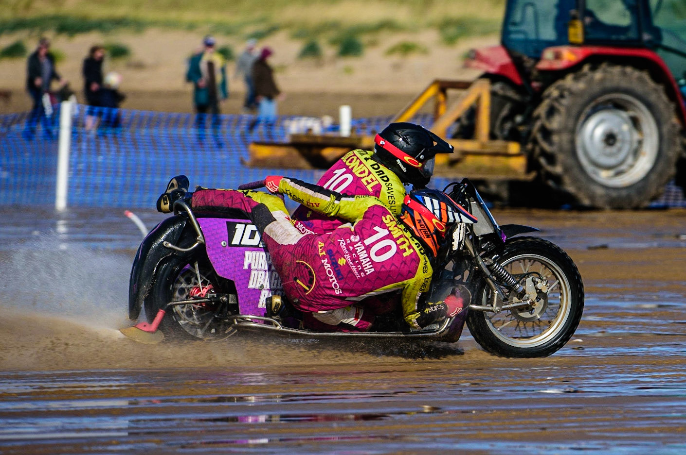 Clint Blondell &amp; Chris Townsend (10) during the Fylde ACU British Sand Racing Masters Championship on  Sunday 2nd October 2022. (Credit: Ian Charles | MI News)
