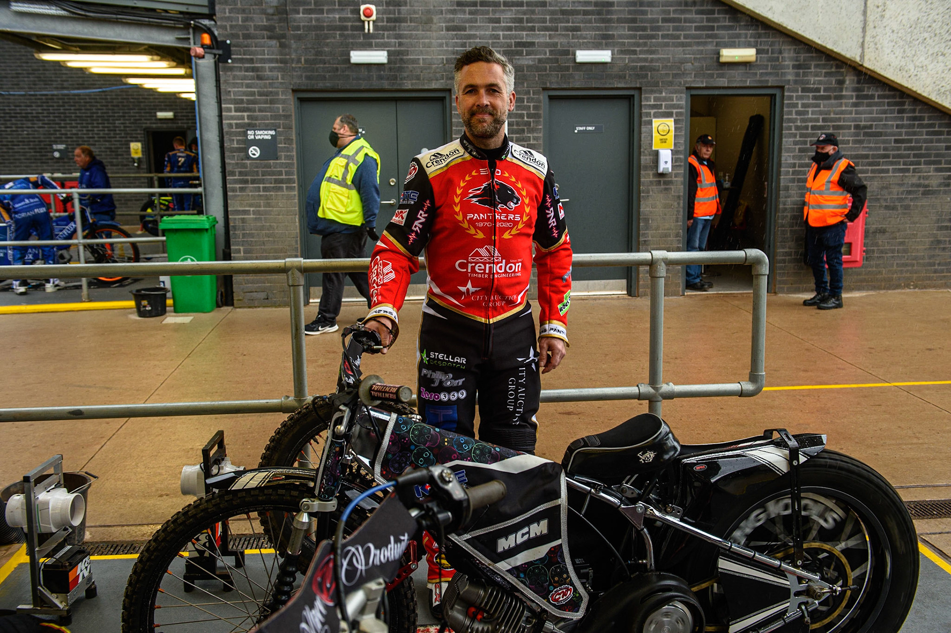 Photo: Ian CharlesScott Nichols before practiceDiscovery Networks Eurosport Speedway Season Launch, National Speedway Stadium, Manchester Wednesday  12  May  2021