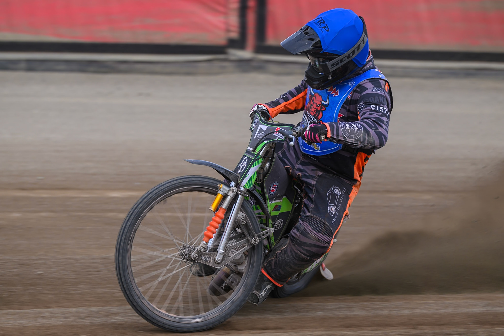 Jack Roberts of Buxton Bulls in action during the WSRA National Development League match between Buxton Bulls and Oxford Chargers at Hi-Edge Speedway, Buxton on Sunday 2nd August 2026. (Photo: Ian Charles | MI News)