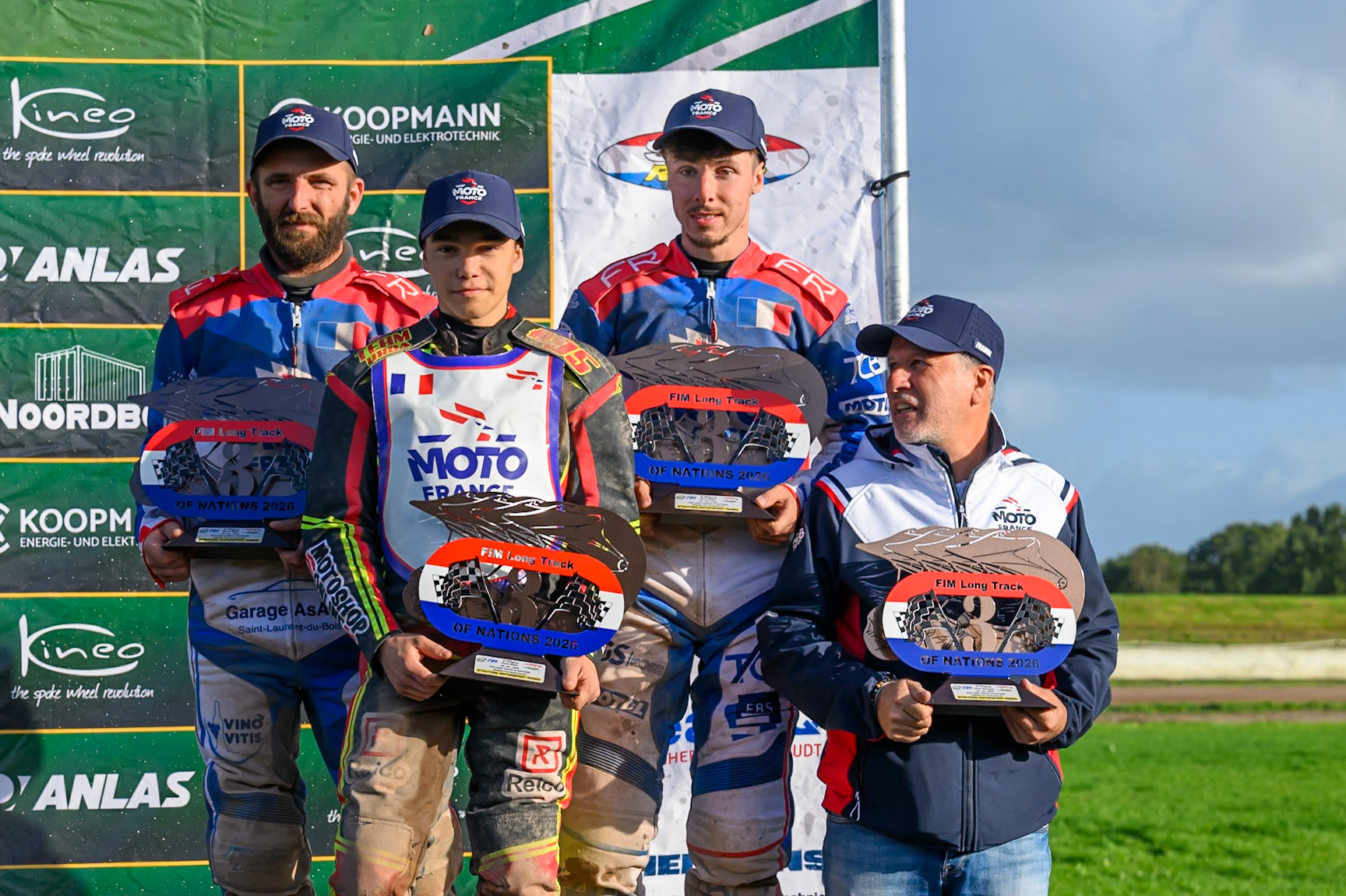 France: 3rd Place during the FIM Long Track of Nations 2026 at the Speed Centre Roden in the Netherlands on Sunday 20th September 2026. (Photo: Ian Charles | MI News)