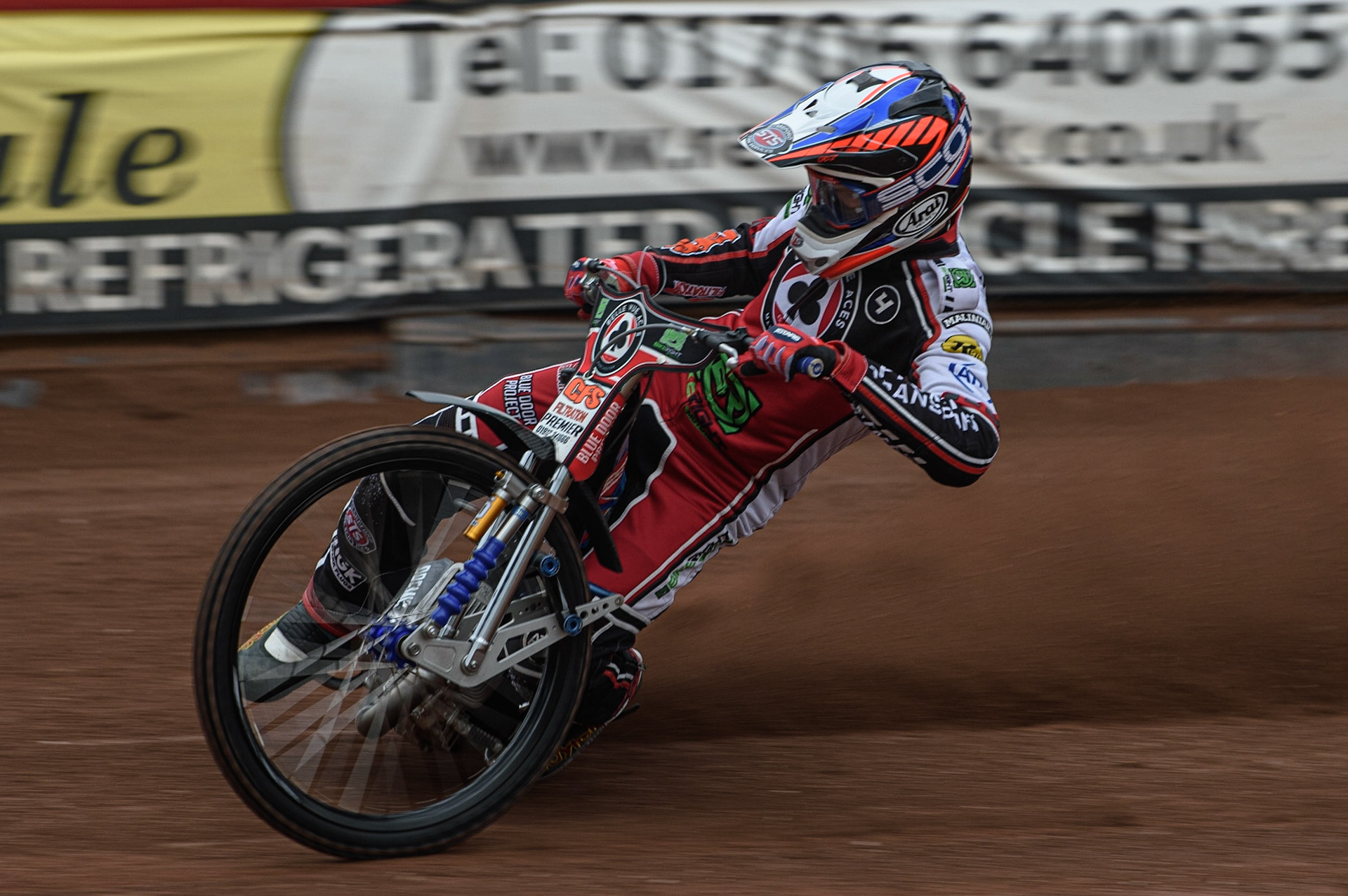 Photo: Ian CharlesSteve Worrall in actionBelle Vue Press &amp; Practice Day, National Speedway Stadium, Manchester Thursday  13  May  2021