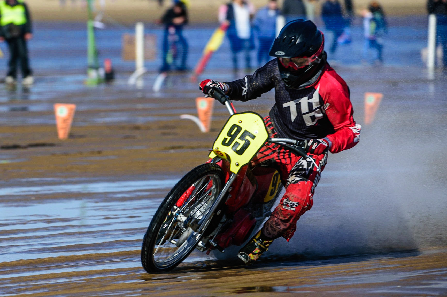 Jordan Noel (95) during the Fylde ACU British Sand Racing Masters Championship on  Sunday 2nd October 2022. (Credit: Ian Charles | MI News)