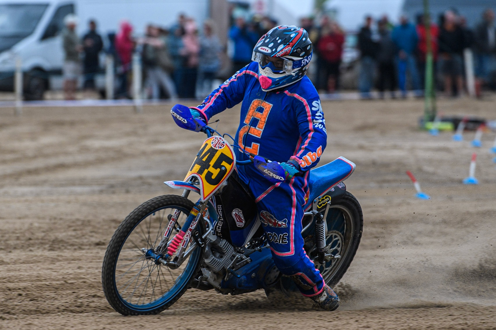 Shaun Bickley (145) in action  during the Fylde ACU British Sand Racing Masters Championship at  St Annes on Sea, Lancashire on Sunday 30th July 2023. (Photo: Ian Charles | MI News)