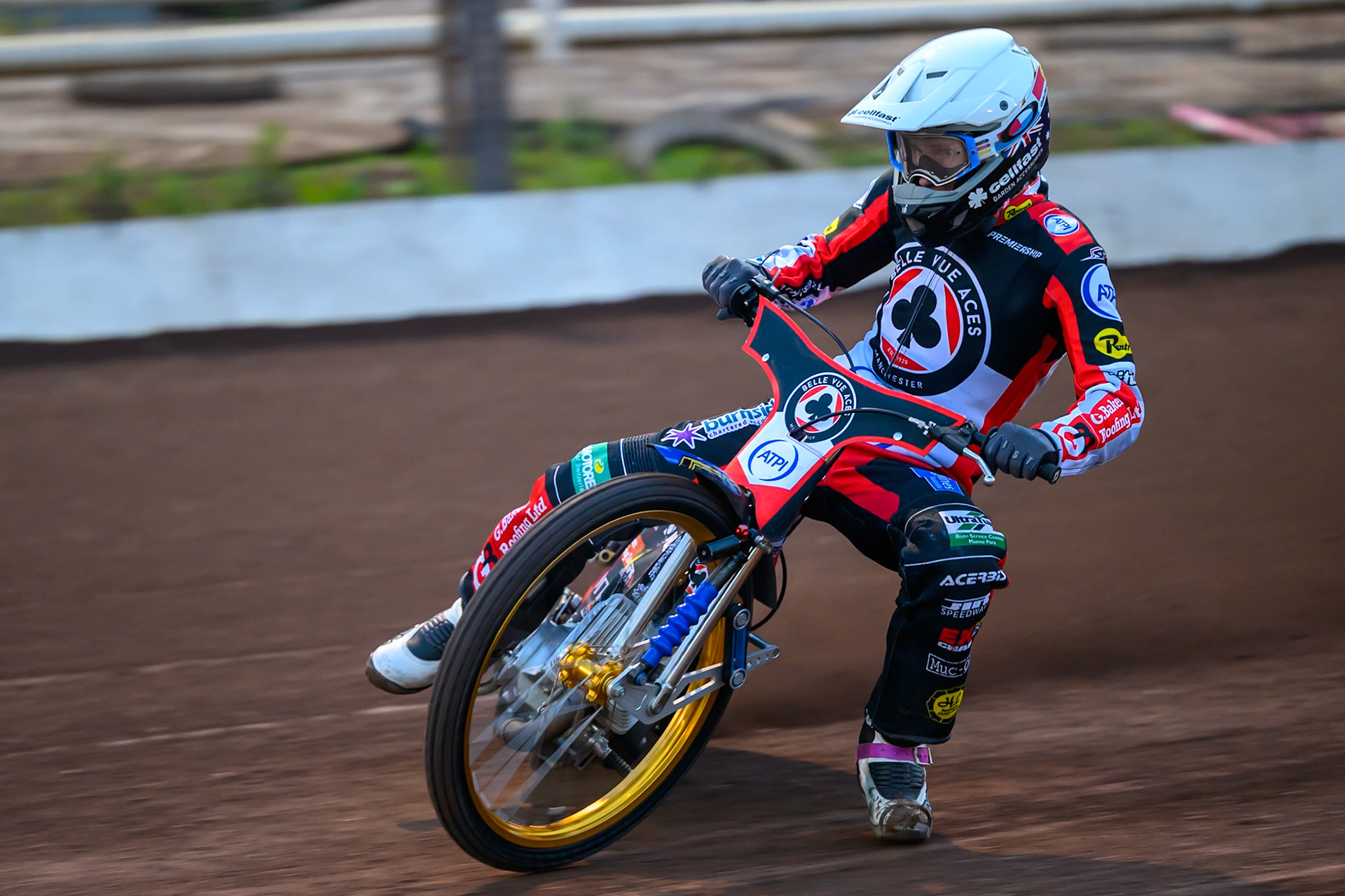 Jason Doyle of Belle Vue Aces in action during the Rowe Motor Oil Premiership match between Sheffield Tigers and Belle Vue Aces at Owlerton Stadium, Sheffield on Monday 31st August 2026. (Photo: Ian Charles | MI News)