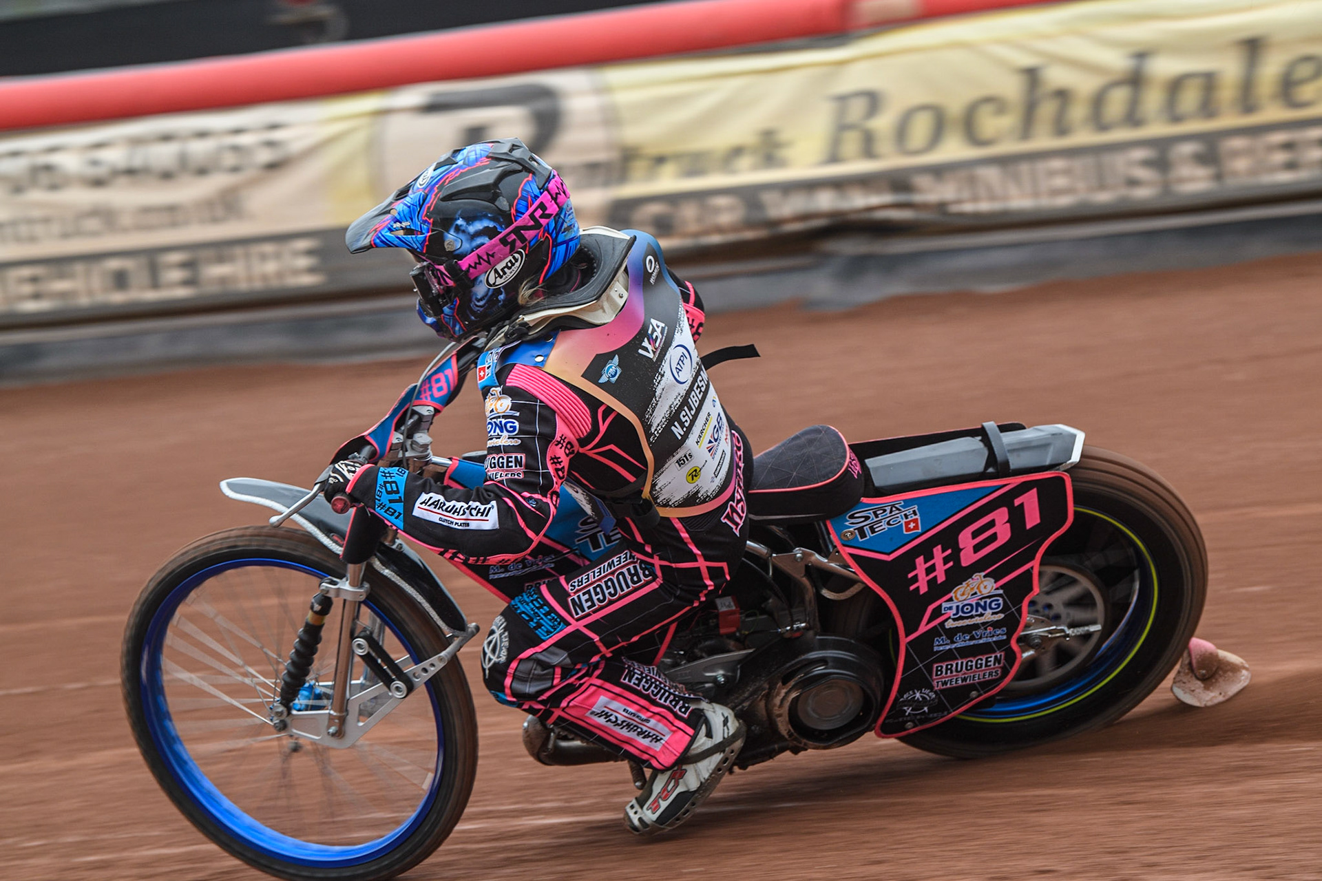 Nynke Sijbesma on track during the FIM Women's  Speedway Academy at the National Speedway Stadium, Manchester on Friday 4th August 2023. (Photo: Ian Charles | MI News)