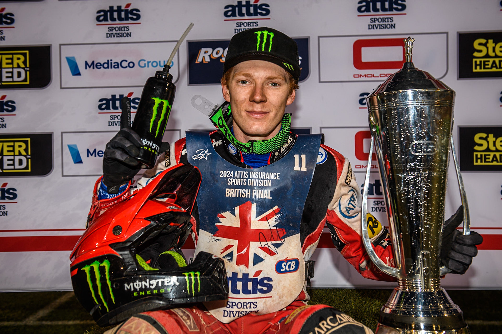 British Champion 2024 - Dan Bewley during the Attis Insurance Sports Division British Speedway Championship Final at the National Speedway Stadium, Manchester on Saturday 8th June 2024. (Photo: Ian Charles | MI News)