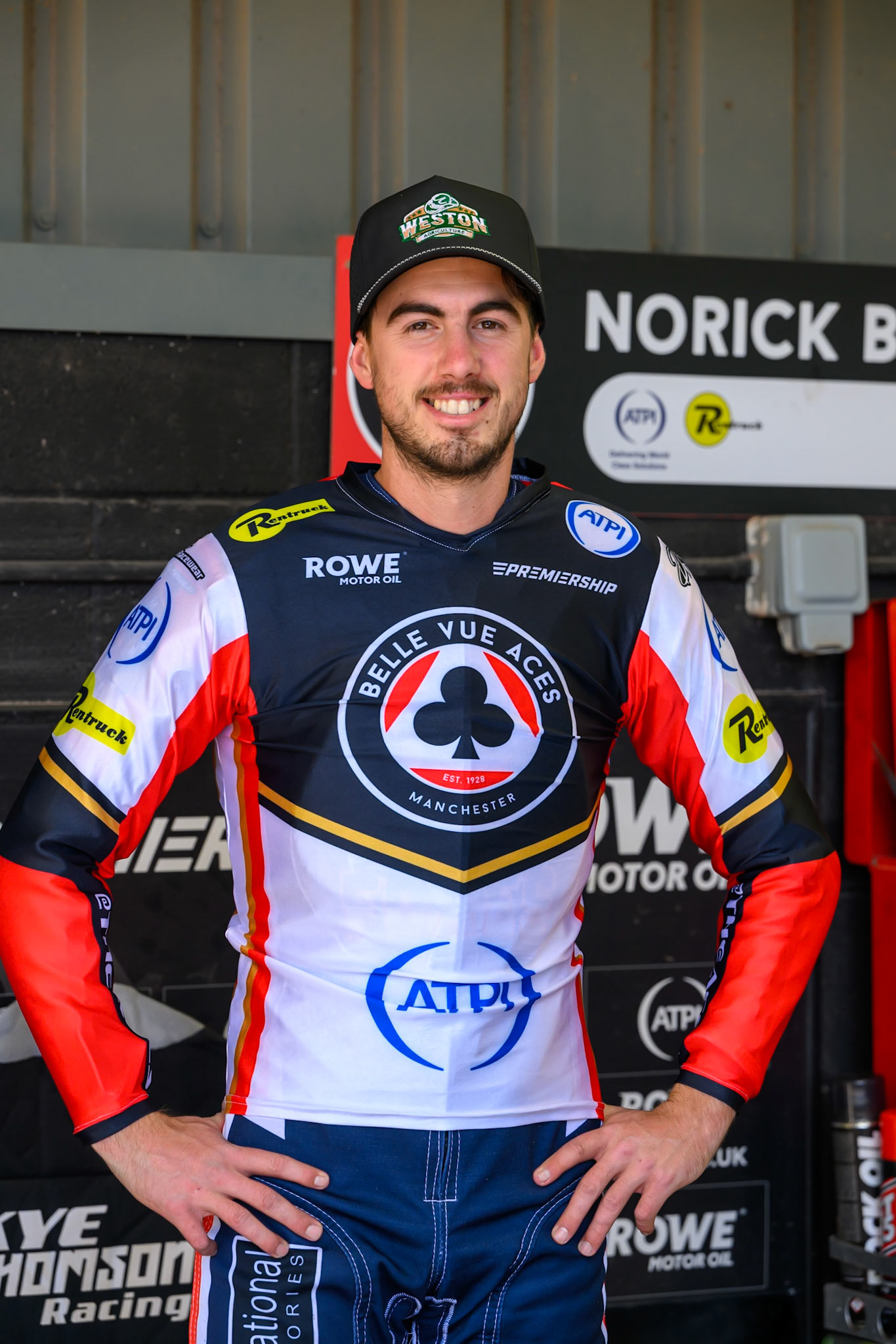 Kye Thomson, Guest Rider for Belle Vue Aces during the Rowe Motor Oil Premiership match between Belle Vue Aces and Sheffield Tigers at the National Speedway Stadium, Manchester on Monday 25th May 2026. (Photo: Ian Charles | MI News)