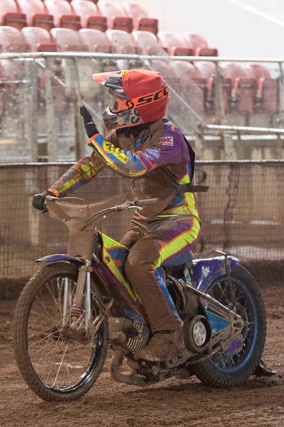 Photo: Ian CharlesRory Schlein  after his win in the British FinalSports Insure British Speedway Championship Final, National Speedway Stadium, Manchester Monday  28  September  2020