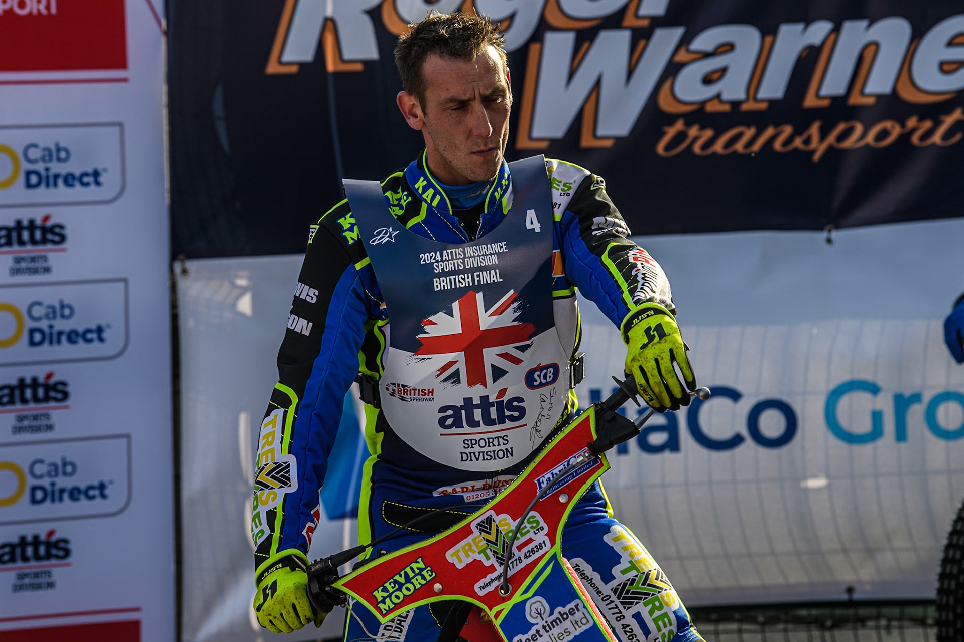 Simon Lambert during the Attis Insurance Sports Division British Speedway Championship Final at the National Speedway Stadium, Manchester on Saturday 8th June 2024. (Photo: Ian Charles | MI News)