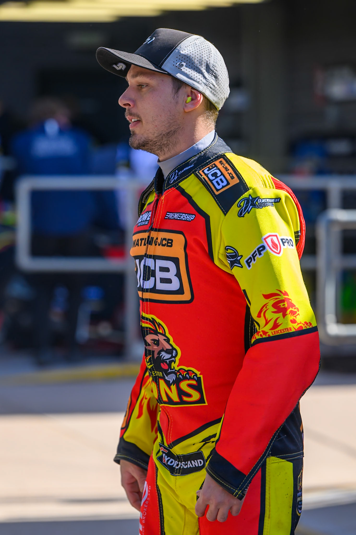 Nick Morris of Leicester Lions during the Knockout Cup Northern Section match between Belle Vue Aces and Leicester Lions at the National Speedway Stadium, Manchester on Monday 6th April 2026. (Photo: Ian Charles | MI News)
