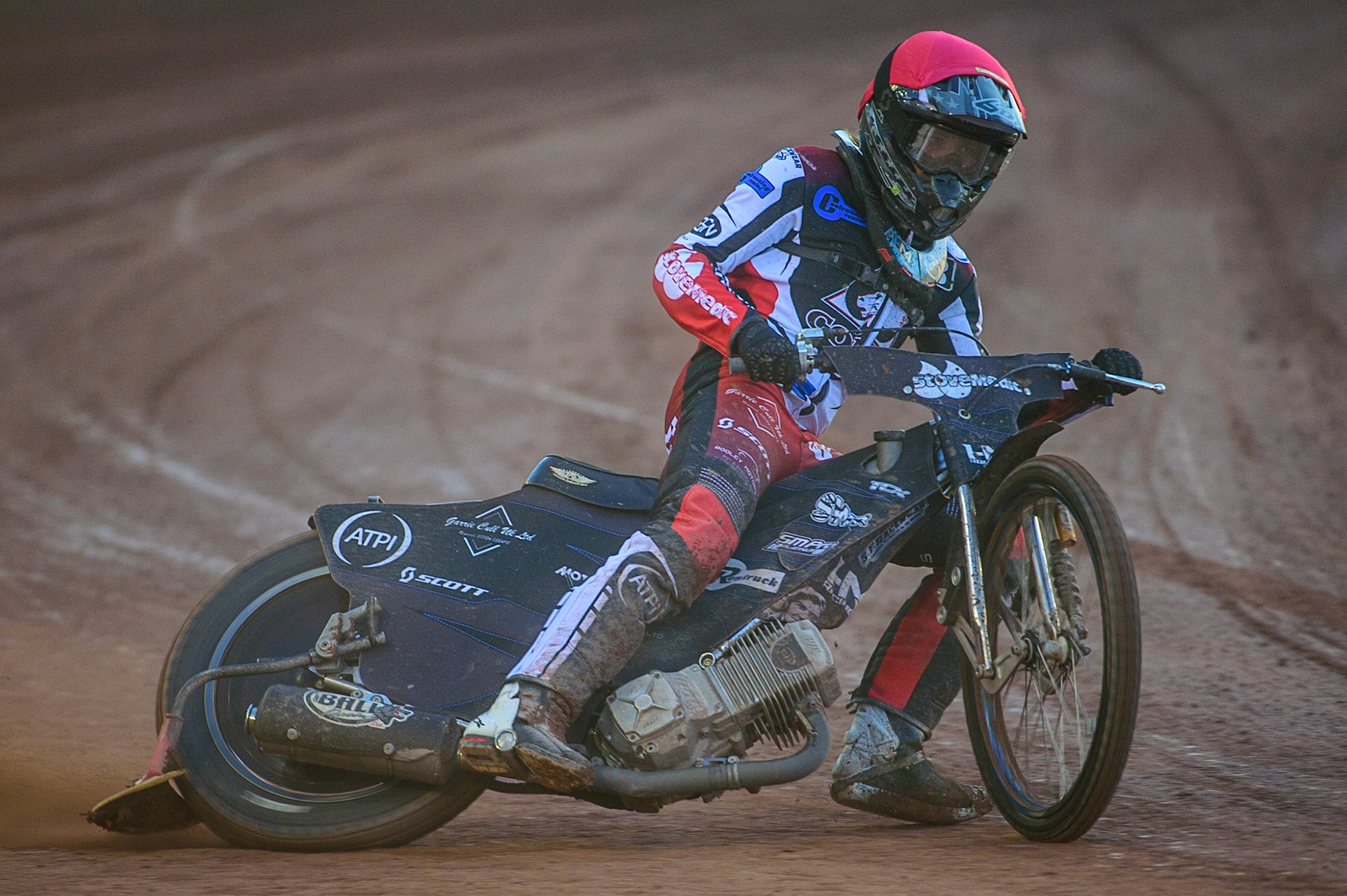 Harry McGurk  in action  for Belle Vue Cool Running Colts during the National Development League match between Belle Vue Aces and Leicester Lions at the National Speedway Stadium, Manchester on Friday 19th August 2022. (Credit: Ian Charles | MI News)