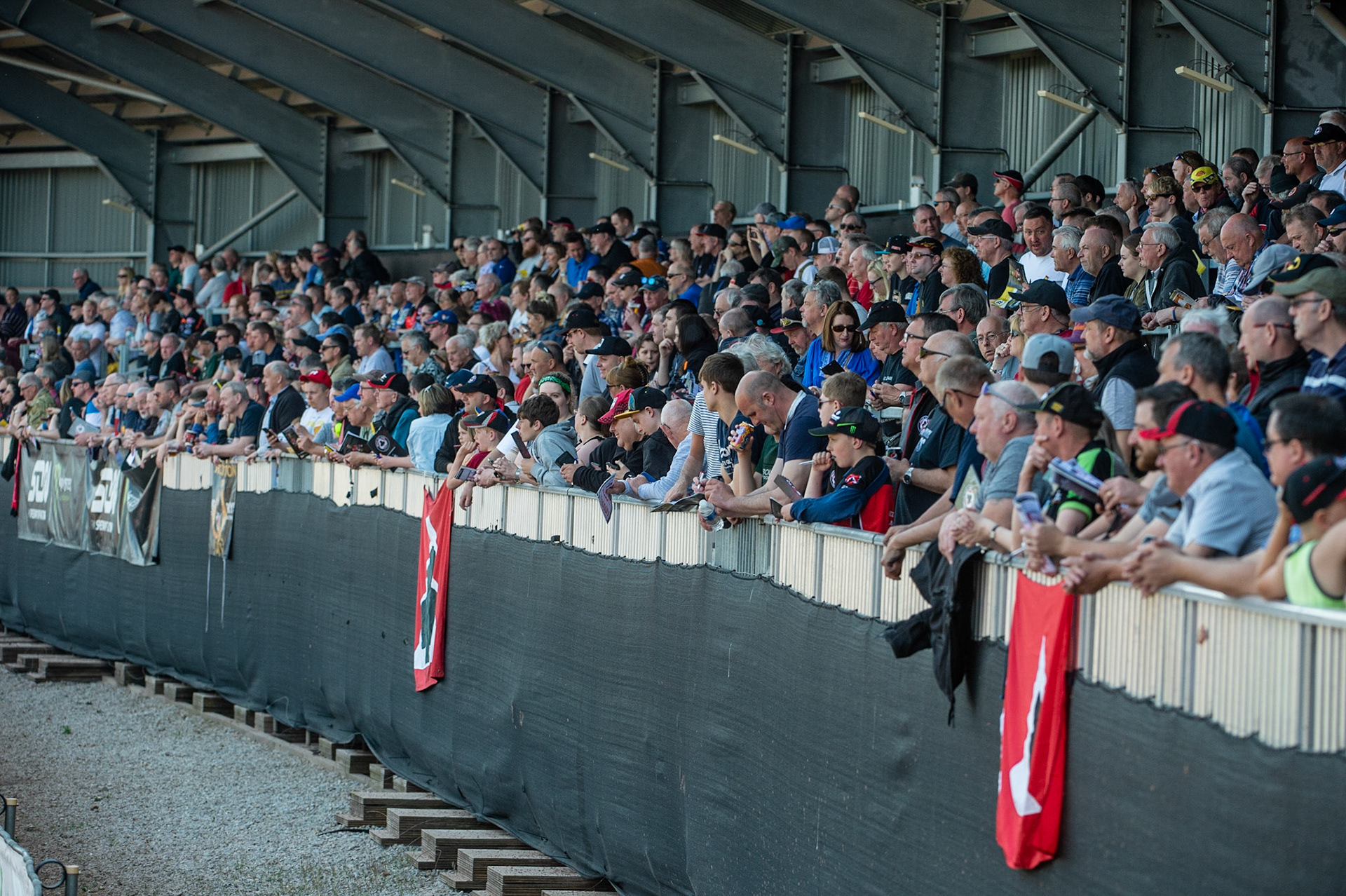 Photo by Ian Charles:

The South stand on Bank Holiday Monday

Belle Vue Aces v Wolverhampton Wolves, National Speedway Stadium, Manchester, Monday, 22, April, 2019