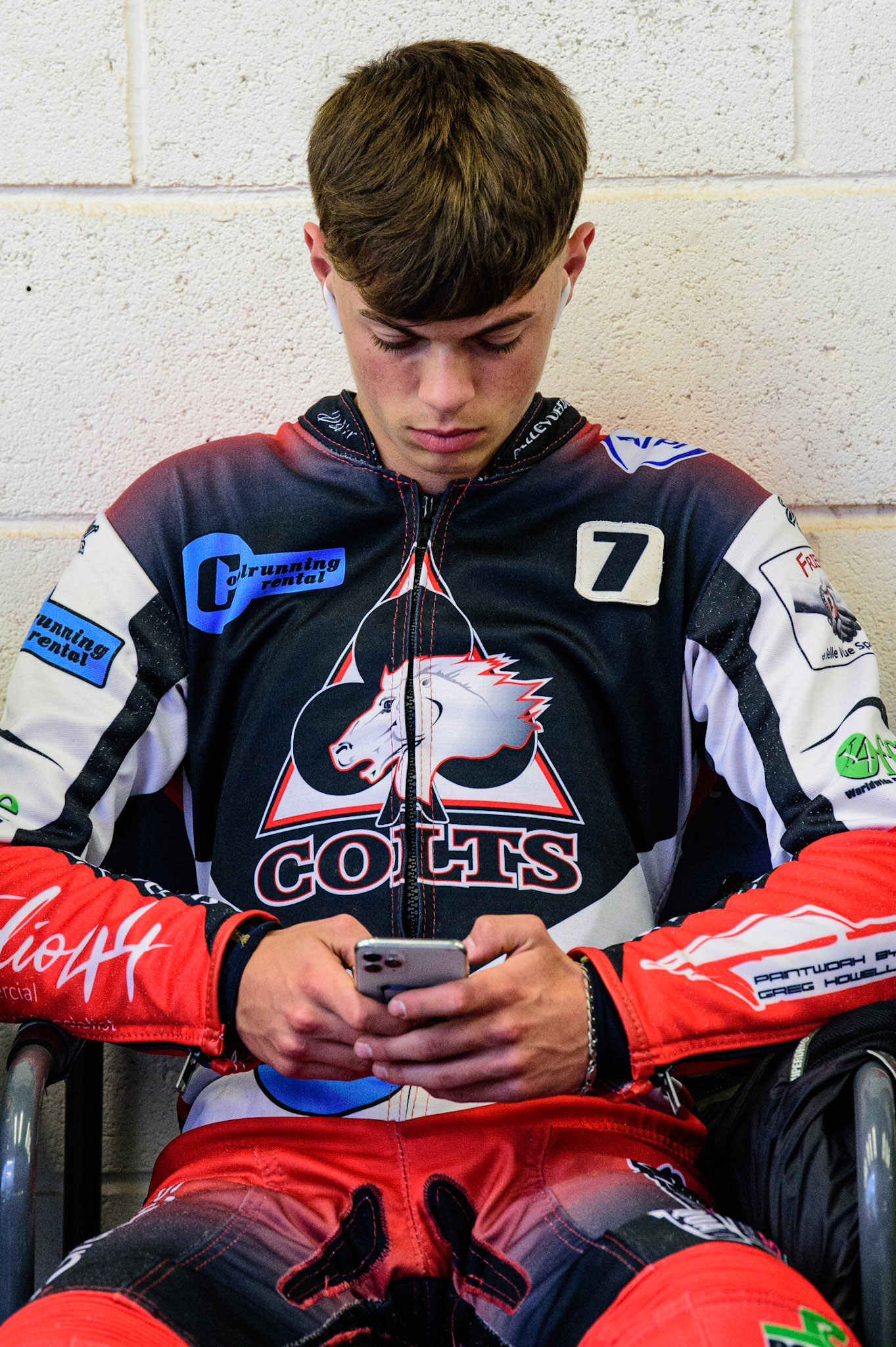 MANCHESTER, UK. JUN 24TH  Freddy Hodder  - Belle Vue Cool Running Colts  during the National Development League match between Belle Vue Colts and Berwick Bullets at the National Speedway Stadium, Manchester on Friday 24th June 2022. (Credit: Ian Charles | MI News)