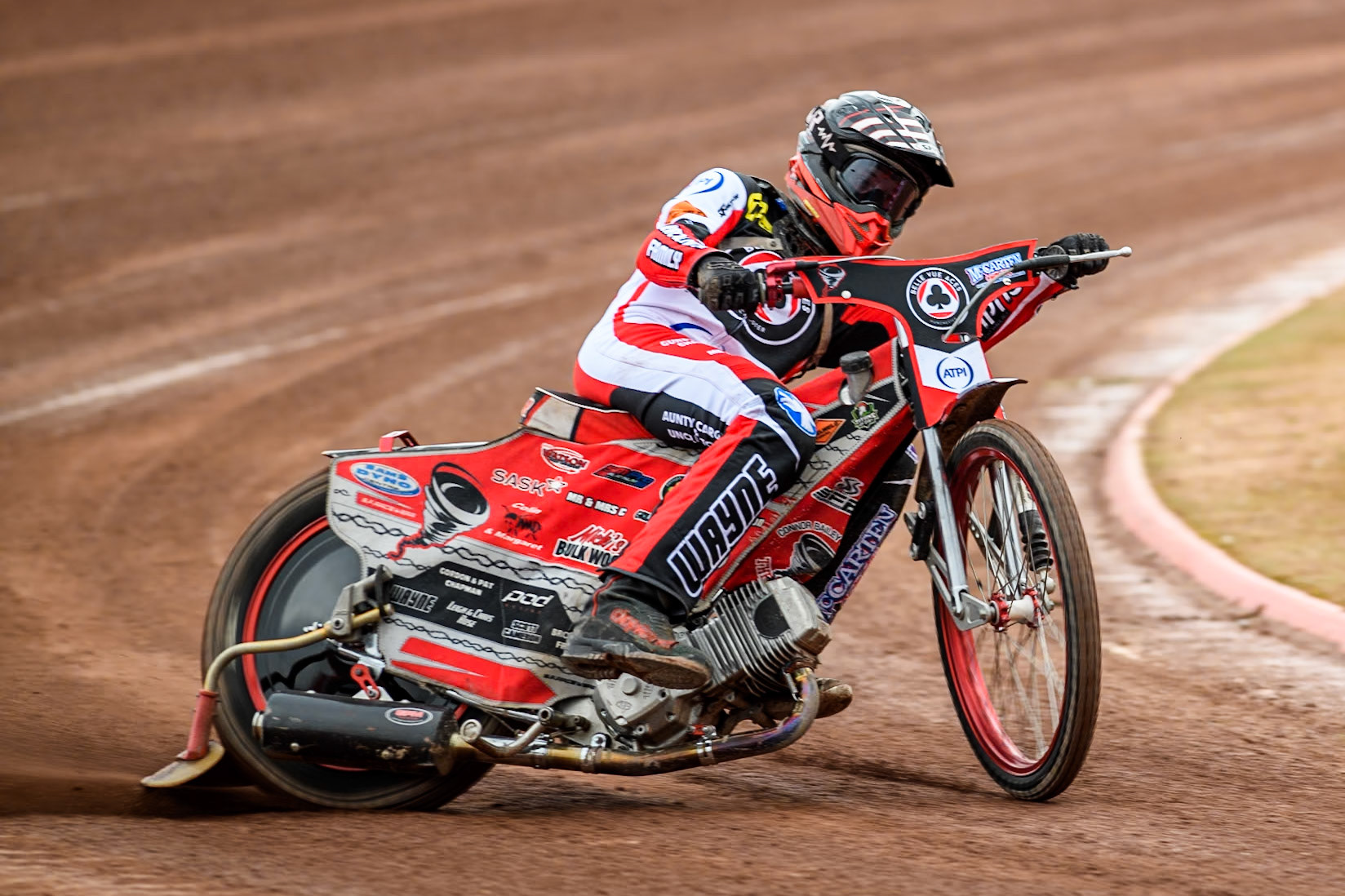Belle Vue Aces' rider Connor Bailey in action during the Belle Vue Aces Media Day at the National Speedway Stadium, Manchester on Monday 11th March 2024. (Photo: Ian Charles | MI News)