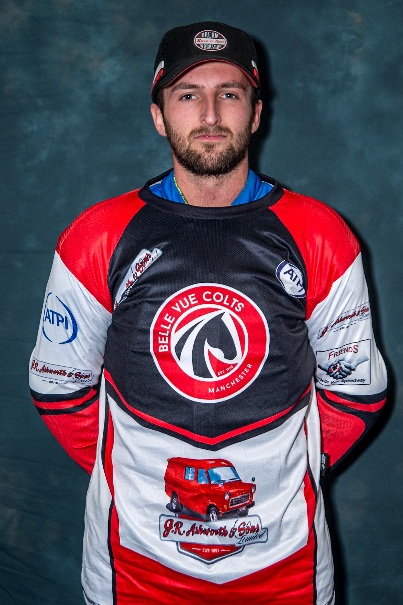Belle Vue Colts' Jack Kingston  during the WSRA National Development League match between Belle Vue Colts and Leicester Lion Cubs at the National Speedway Stadium, Manchester on Friday 18th April 2025. (Photo: Ian Charles | MI News)