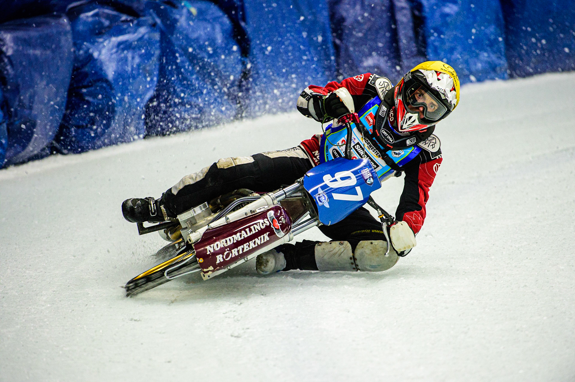 Ove Ledström in action during the Race of Legends at the Max-Aicher-Arena, Inzell on Friday 17th March 2023. (Photo: Ian Charles | MI News)