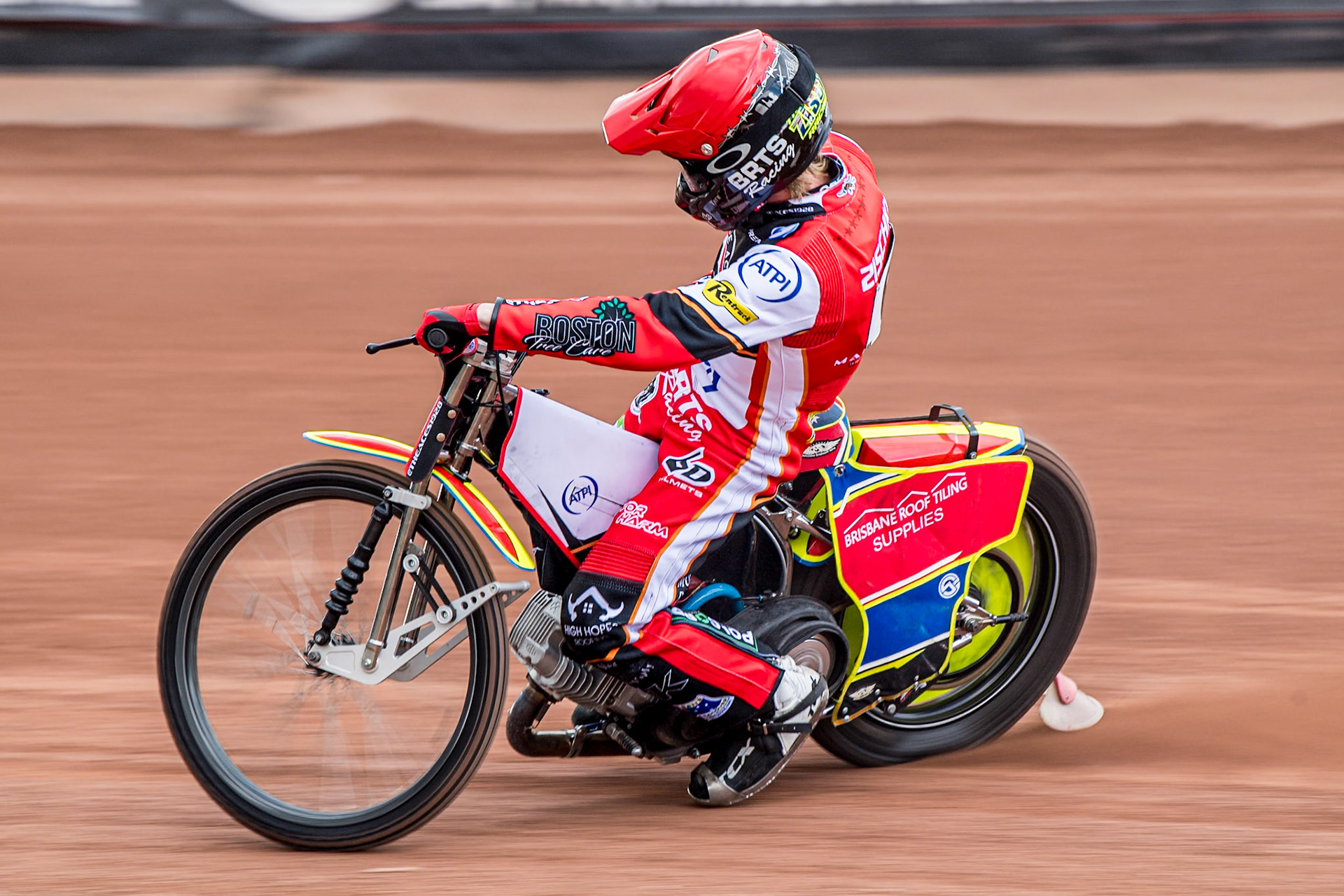 Tate Zischke in action during the Belle Vue Aces Media Day at the National Speedway Stadium, Manchester on Wednesday 12th March 2025. (Photo: Ian Charles | MI News)